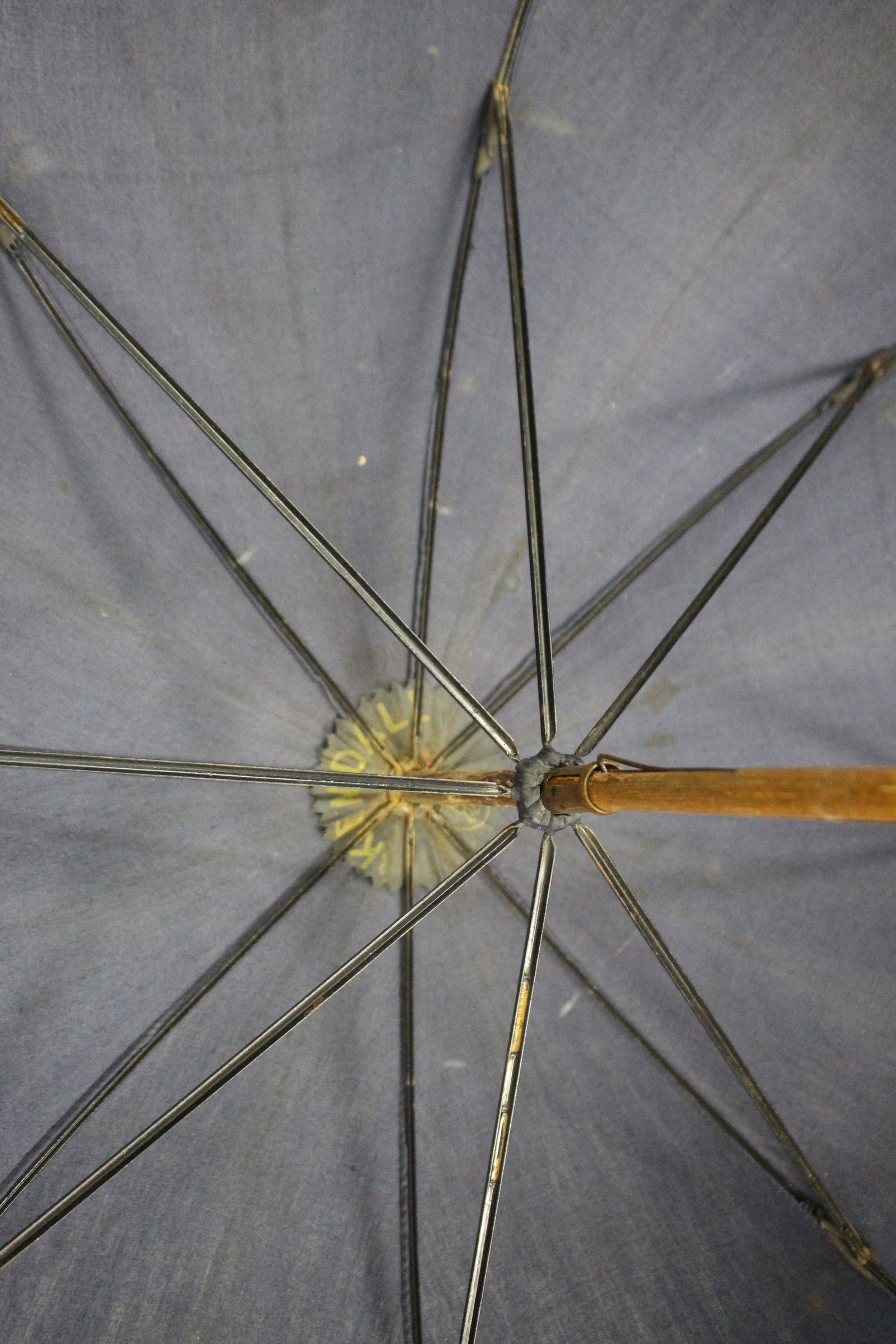 Antique Umbrella wih Silver Ferrule - 5