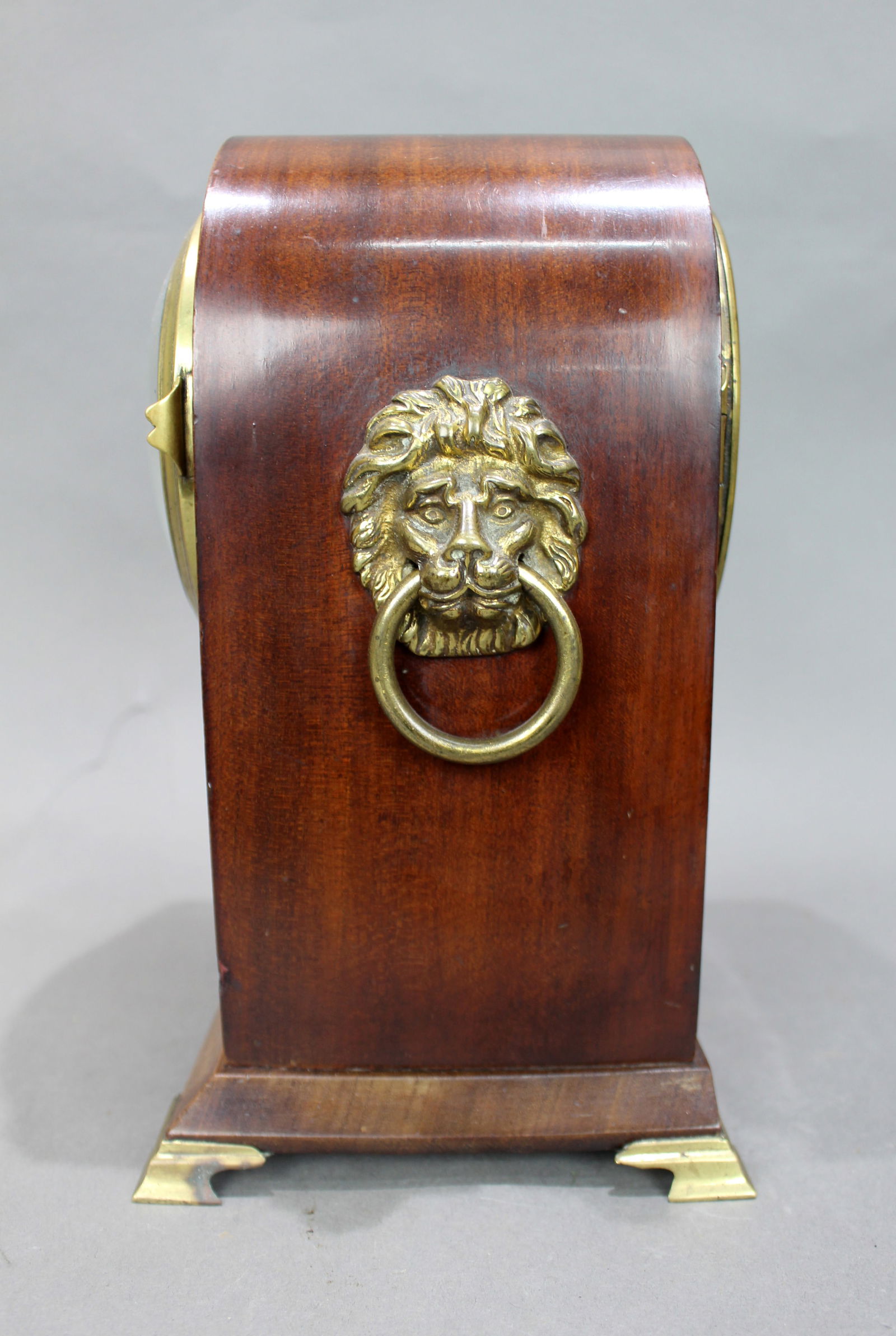 Antique French Mahogany & Brass Inlaid Mantel Clock by Marti c.1900 - 10