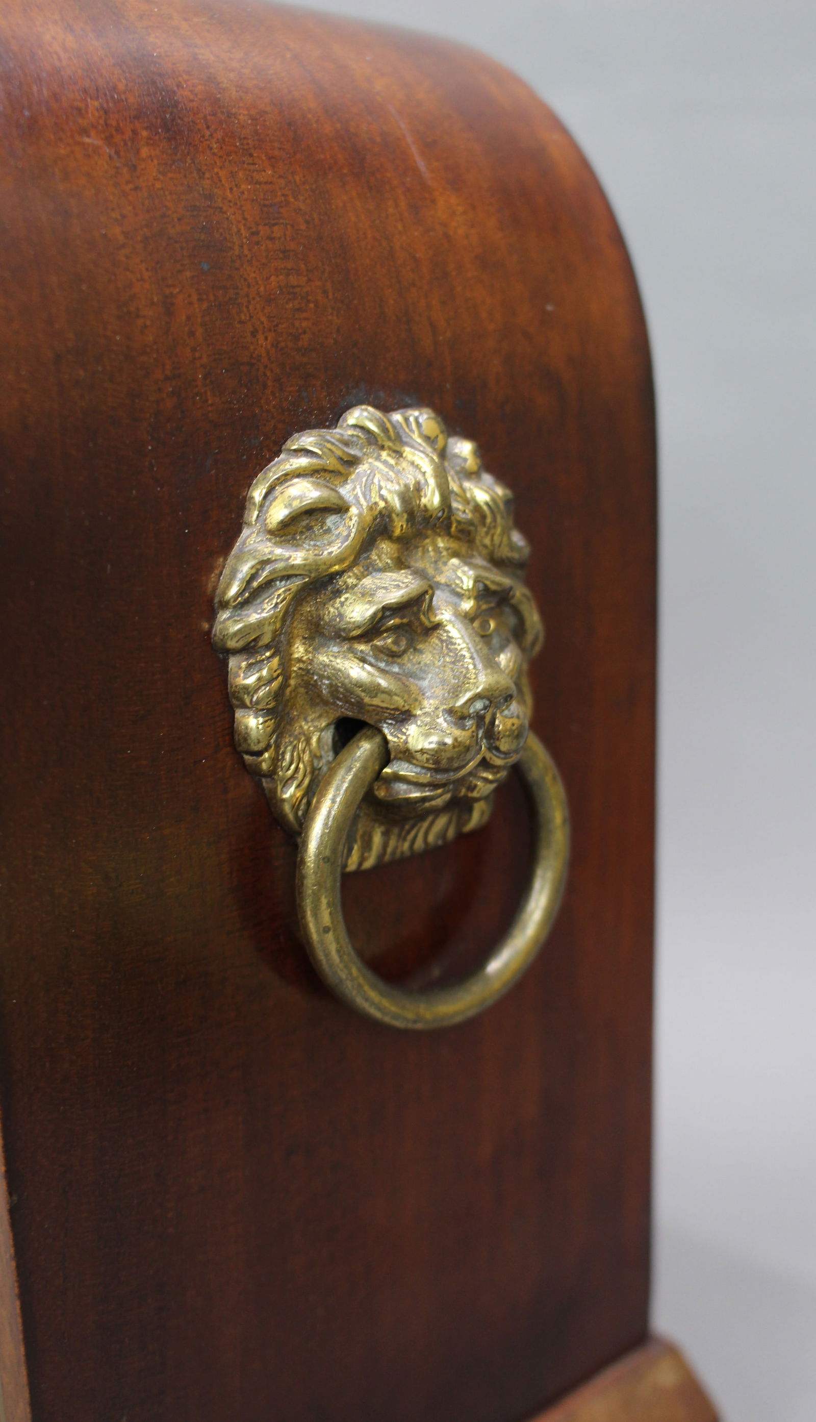 Antique French Mahogany & Brass Inlaid Mantel Clock by Marti c.1900 - 11