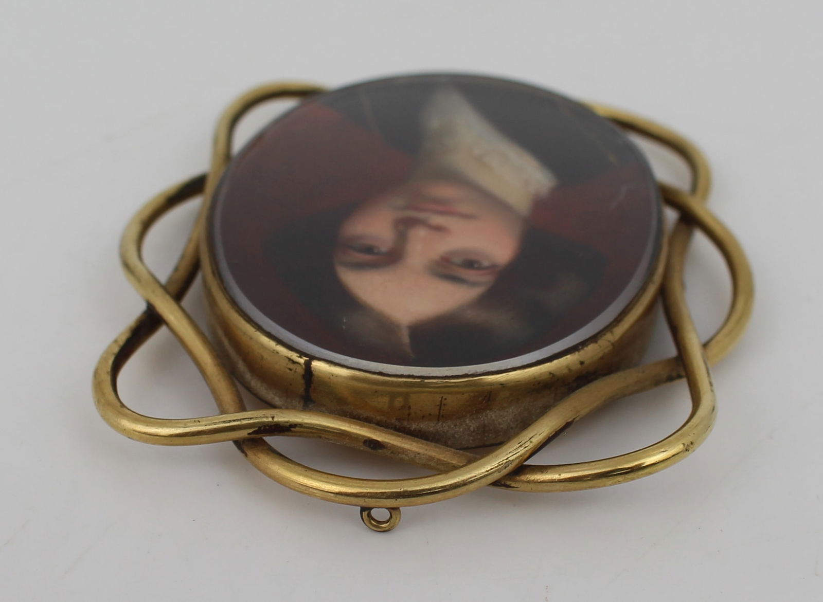 Antique Miniature in Pinchbeck Surround - 4