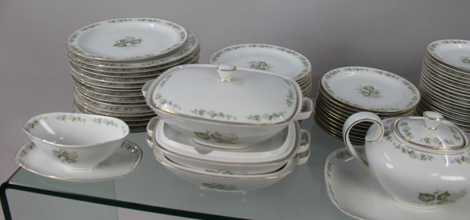 Extensive Franconia Krautheim “Summer Bloom“ Dinner Tea Service - 4