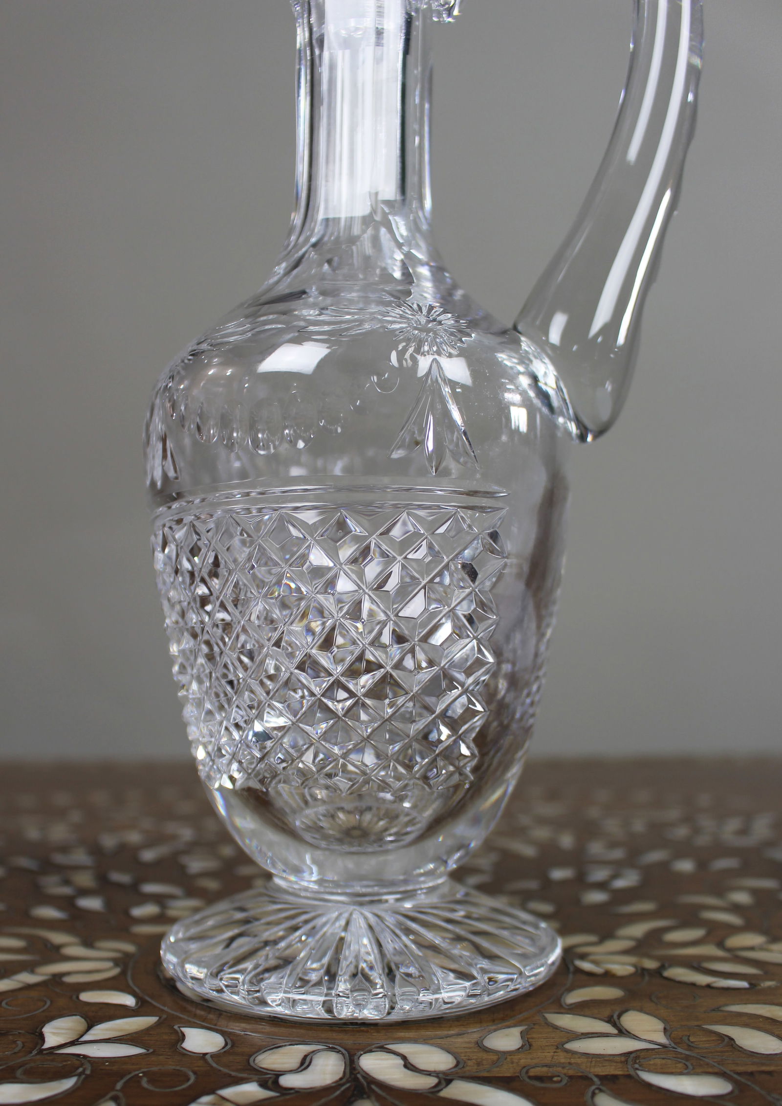 Fine Stuart Crystal Beaconsfield Cut Glass Claret Jug - 2