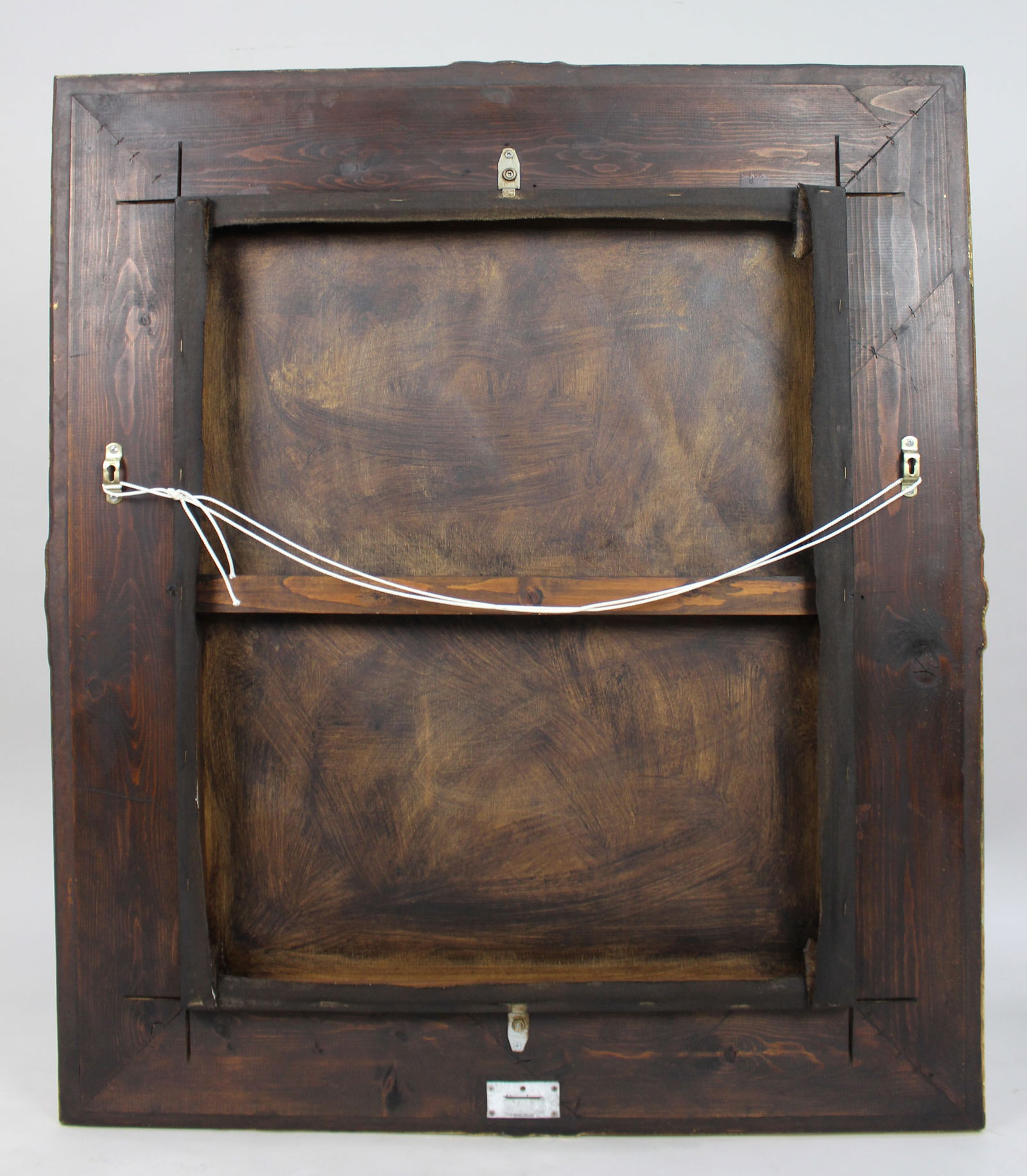 Fine Italian Oil on Canvas Set in Carved Giltwood Frame - 6