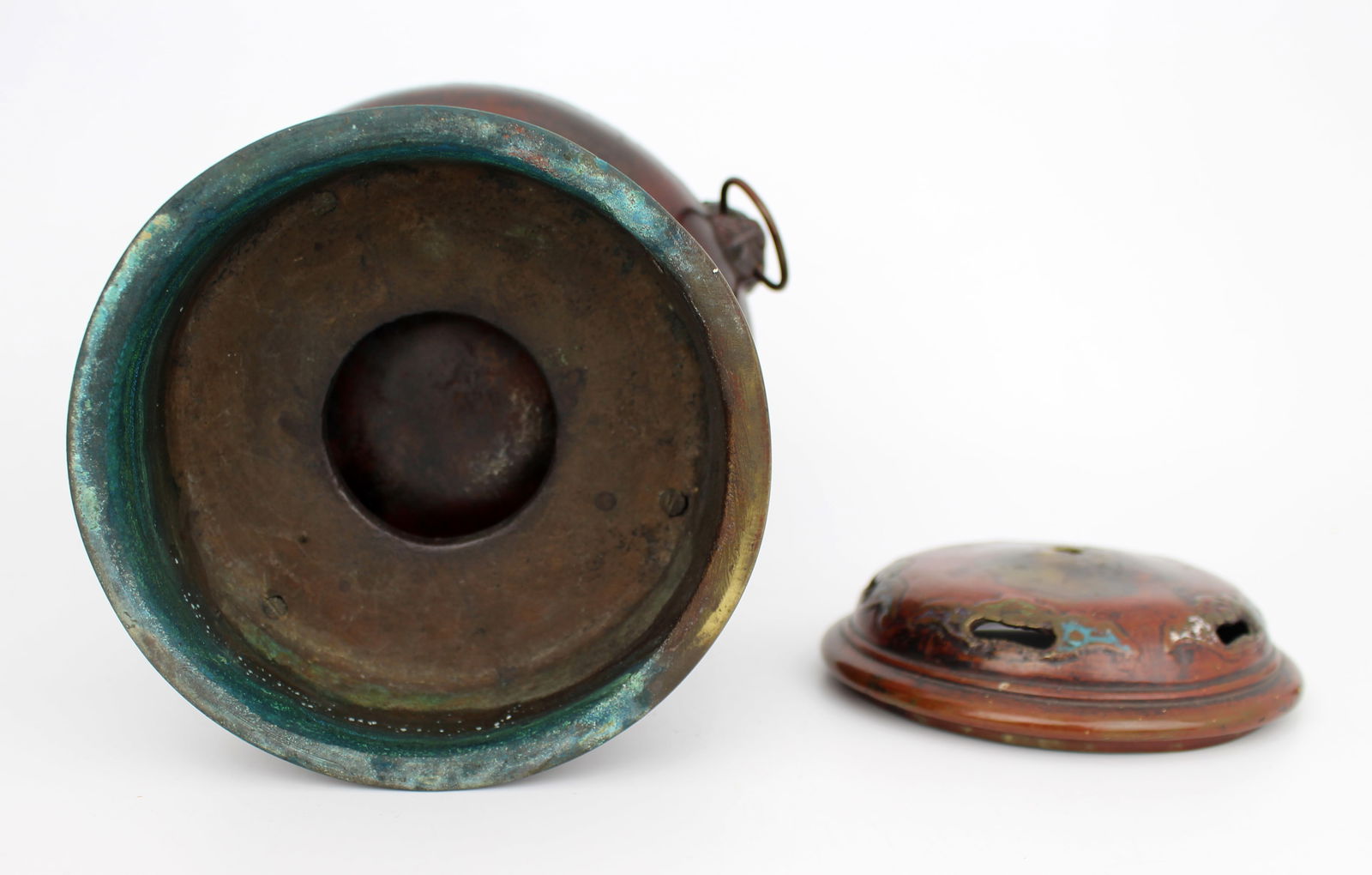 Antique Chinese Cloisonné Bronze Tripod Censer, c.1890 - 14