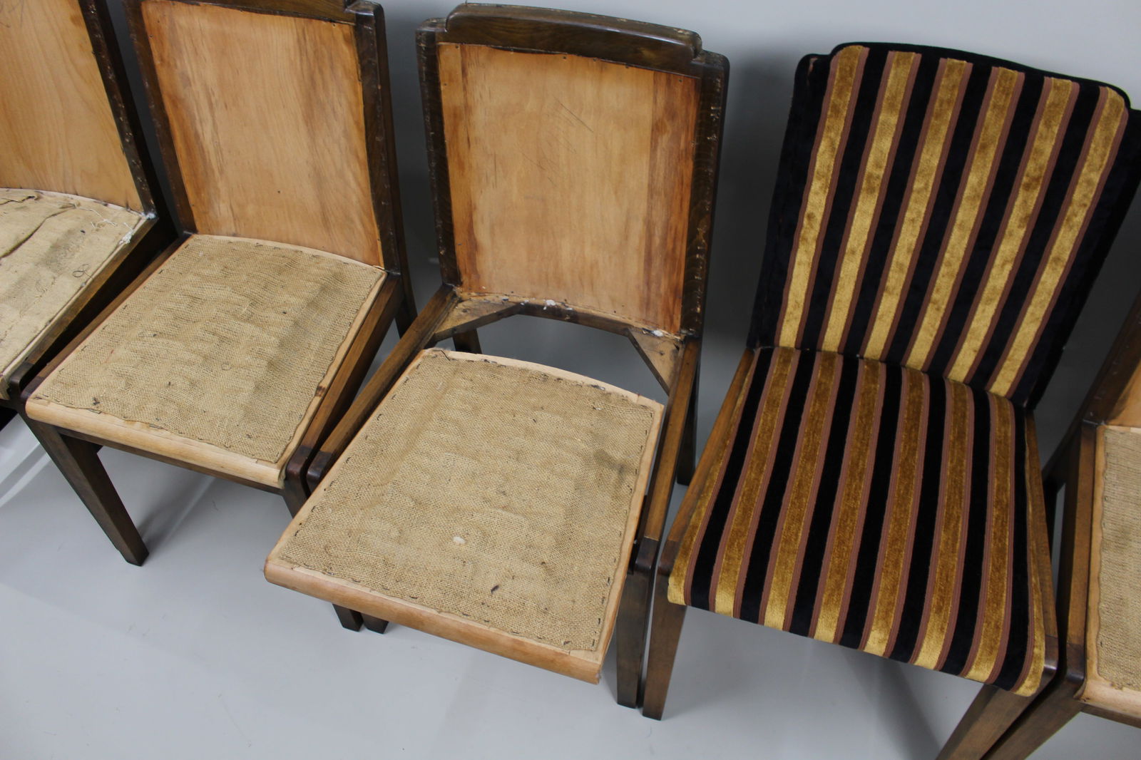 Set of 6 Art Deco Dining Chairs - 6