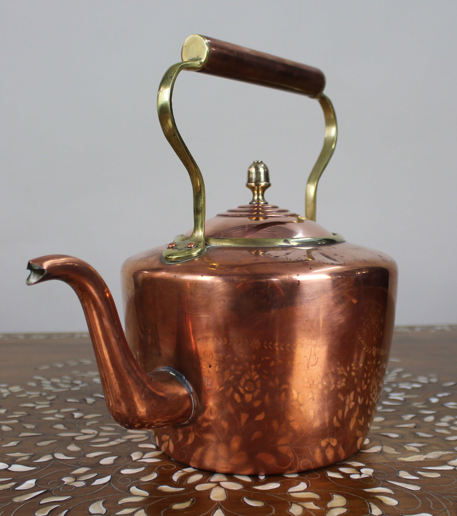 Copper and Brass Kettle, c.1930 - 3