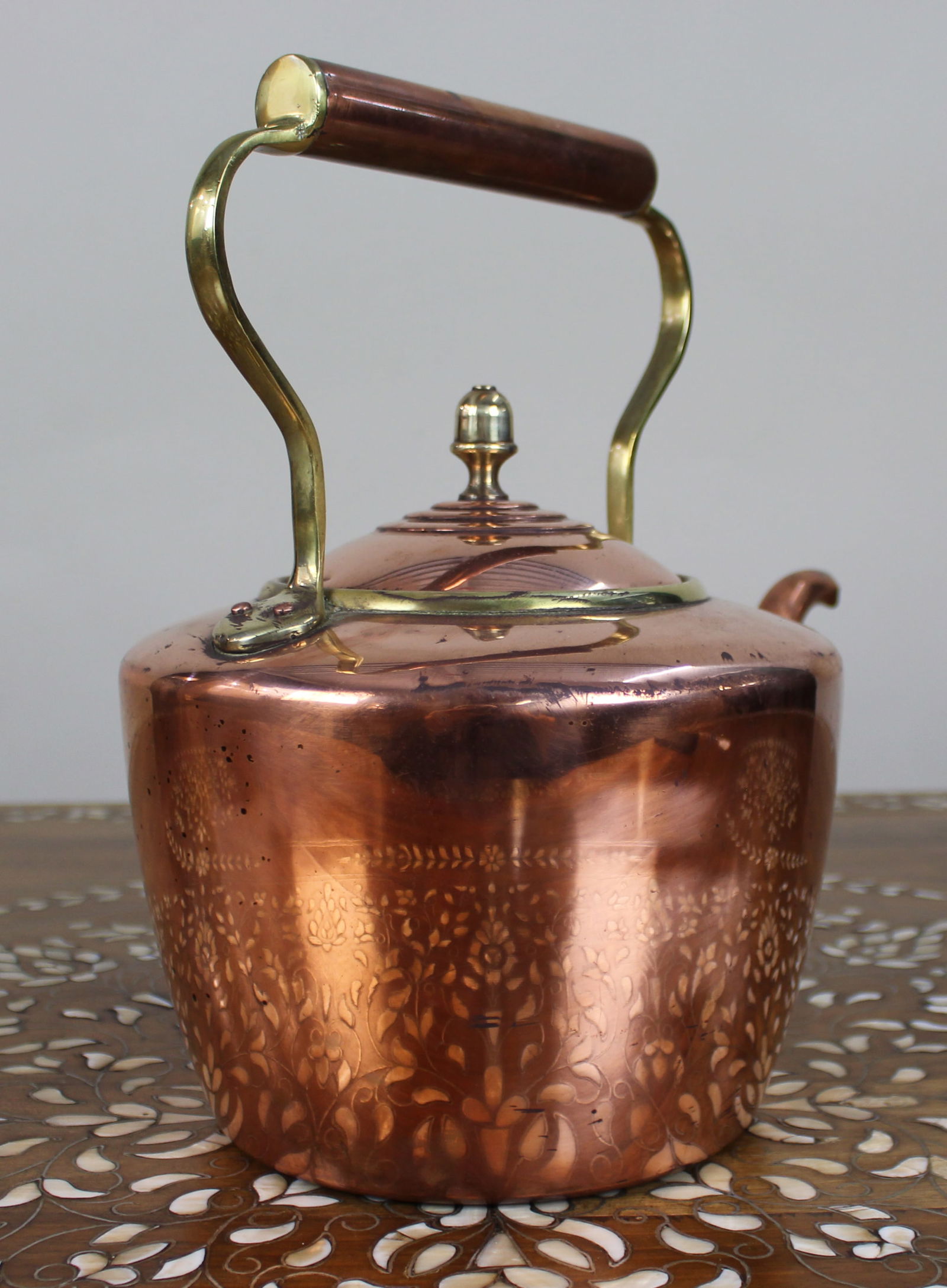 Copper and Brass Kettle, c.1930 - 5