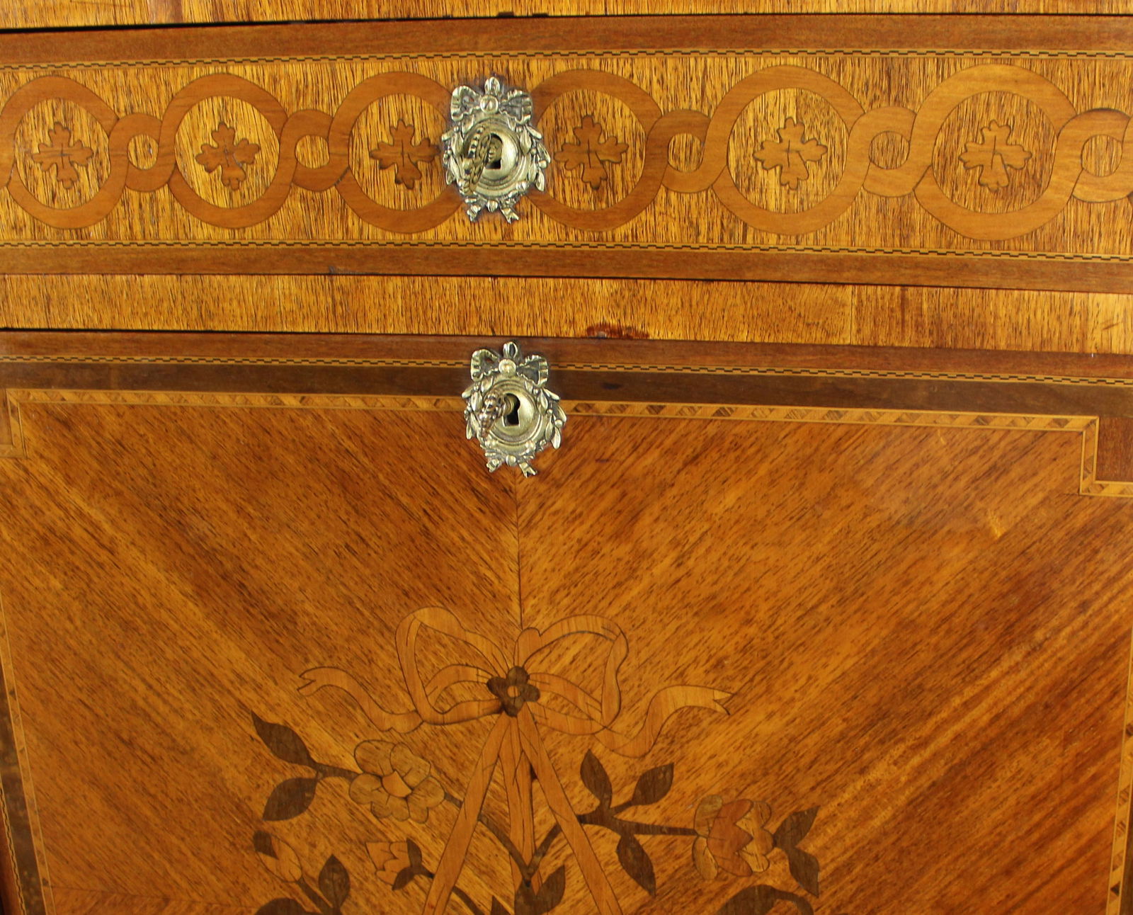 Fine Antique French Marquetry Escritoire c.1880 - 7