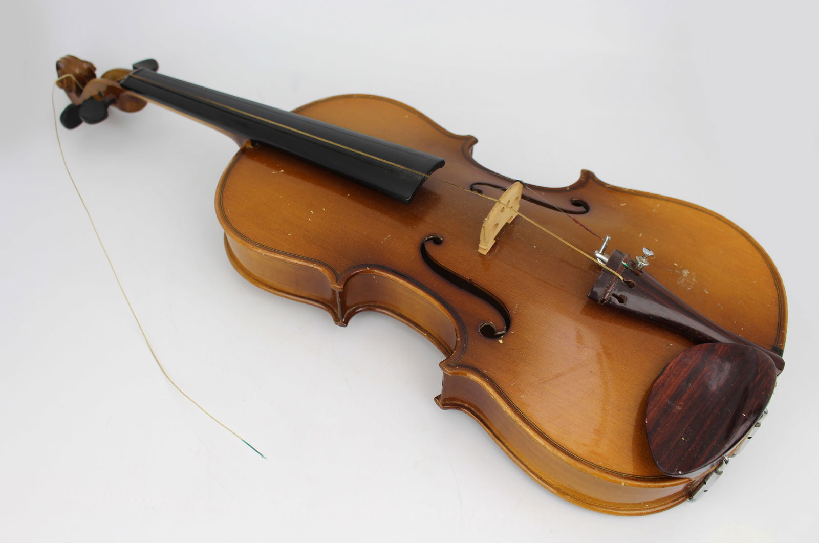 Vintage Violin, Bow & 3 Cases - 10