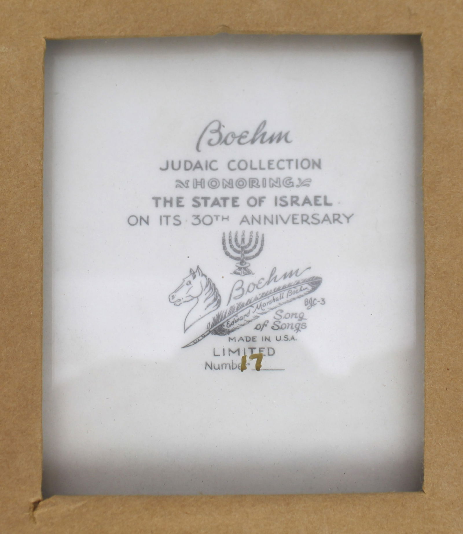 Pair of Framed Boehm Porcelain Plaques - 12