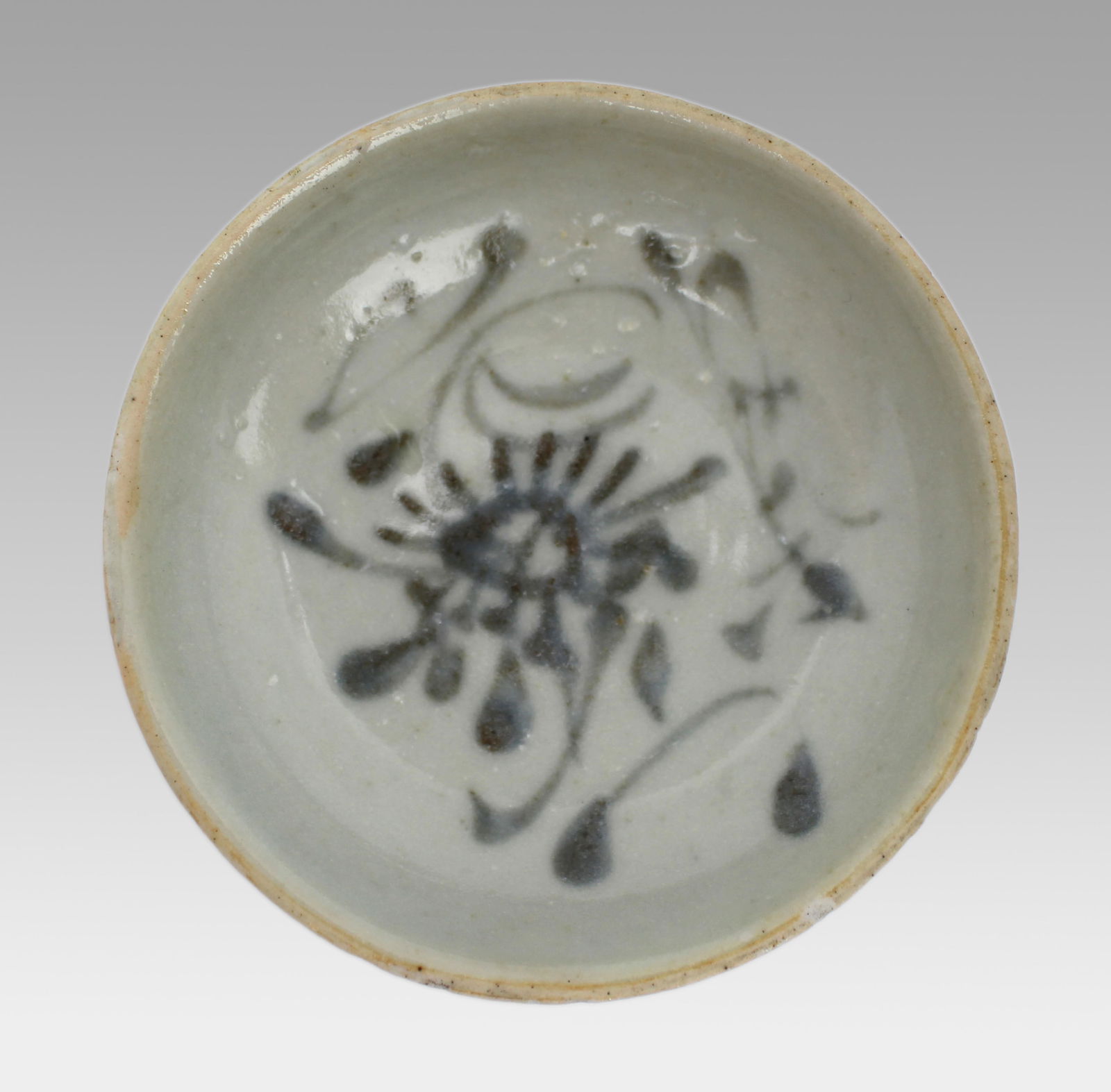Korean Buncheong Brushwork Dish, Joseon Dynasty (15th–16th Century): Title: Korean Buncheong Brushwork Dish, Joseon Dynasty (15th–16th Century) Description: Korean Buncheong Brushwork Dish, Joseon Dynasty (15th–16th Century) A small Korean s