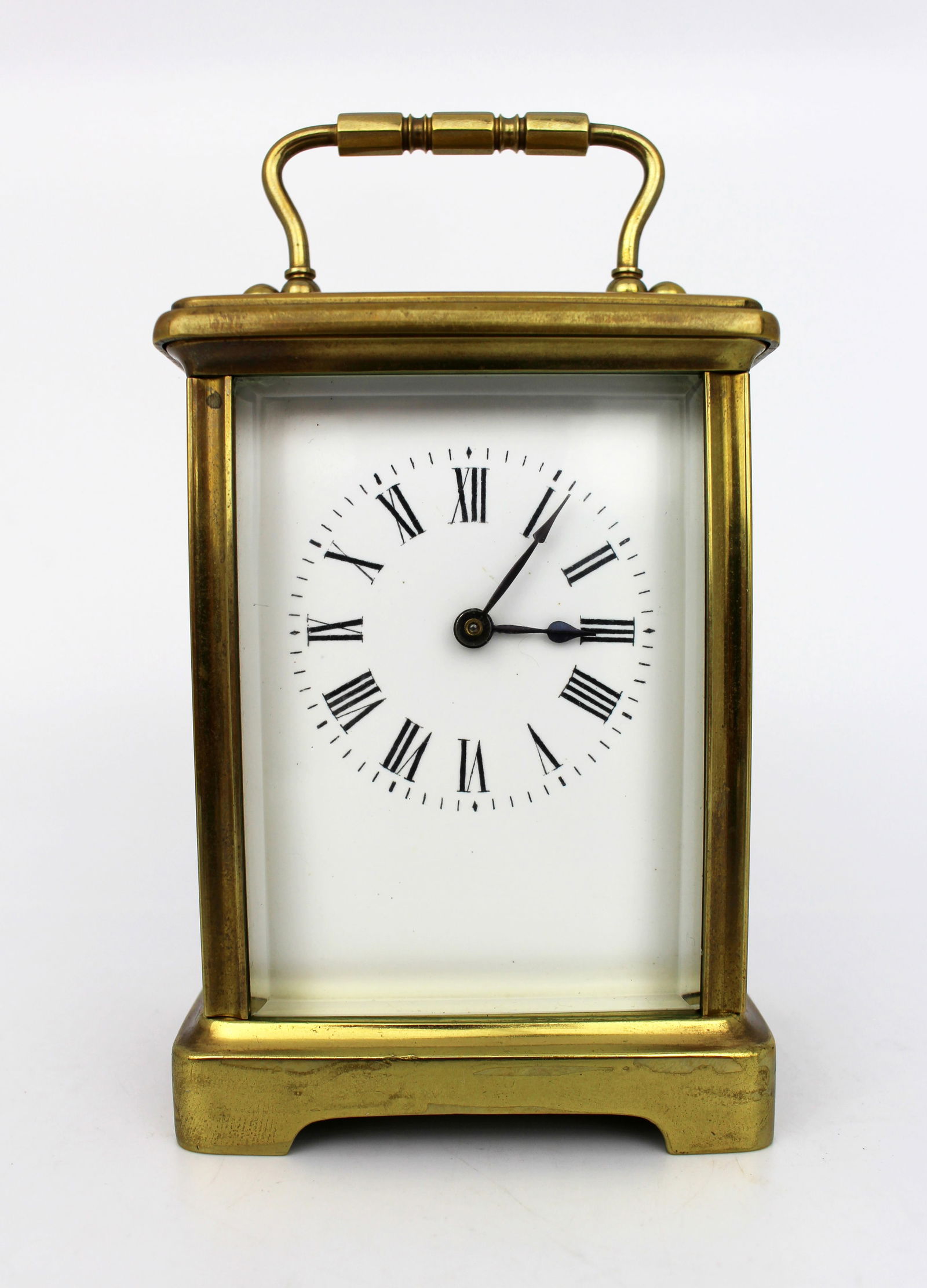 Antique Brass Carriage Clock with Travel Case, c.1910 – Swiss Movement (1 of 10)