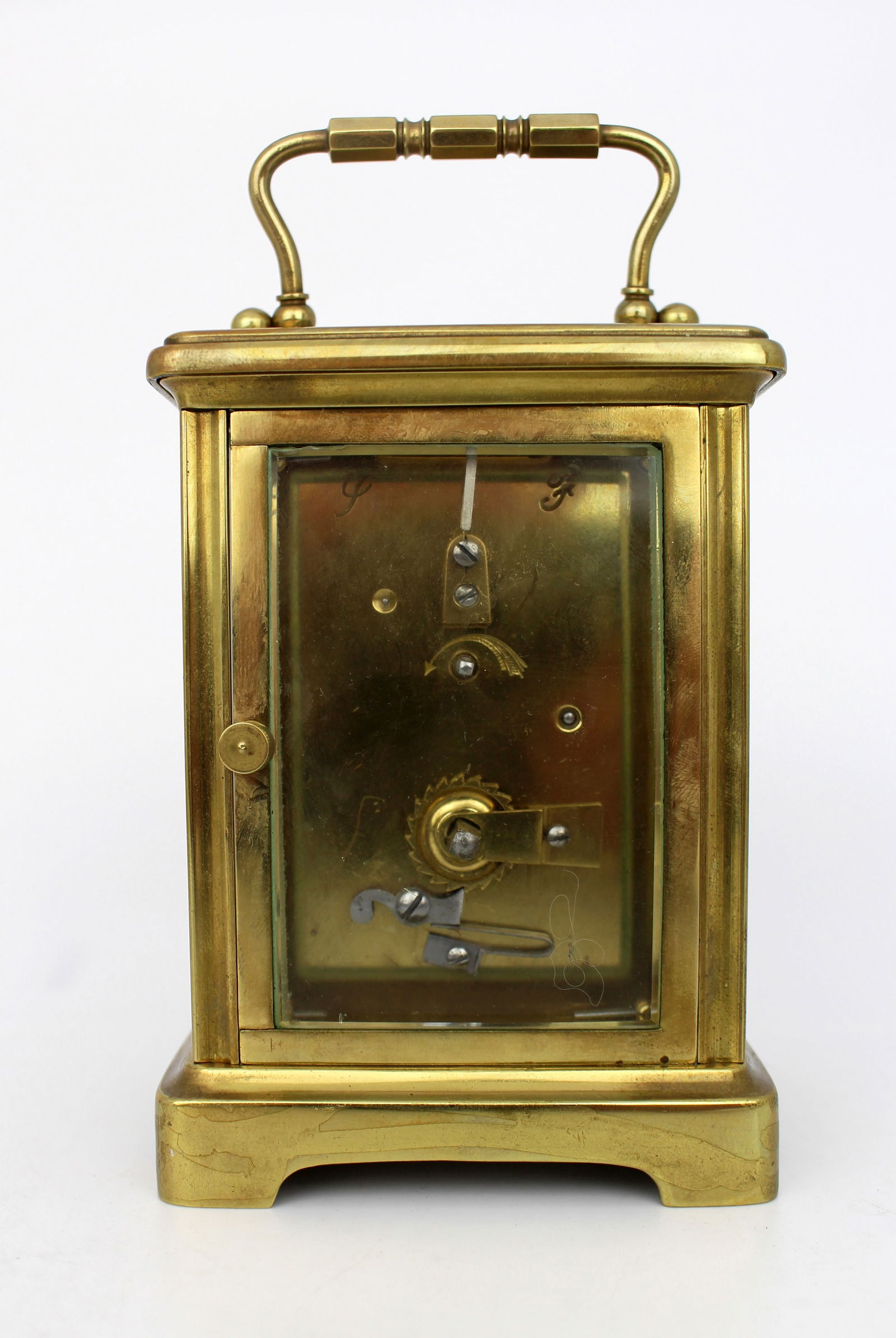 Antique Brass Carriage Clock with Travel Case, c.1910 – Swiss Movement - 4