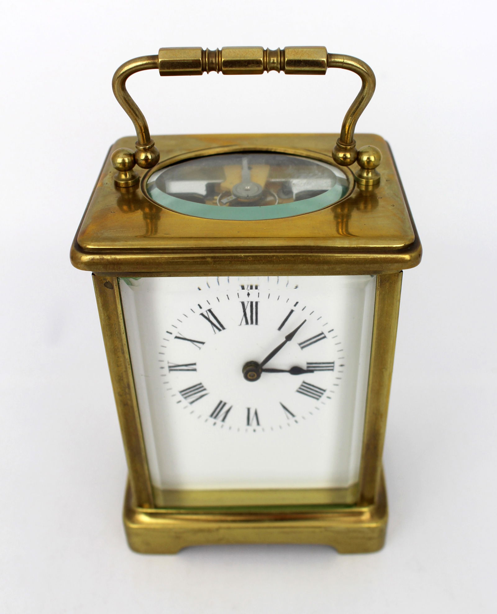 Antique Brass Carriage Clock with Travel Case, c.1910 – Swiss Movement - 7