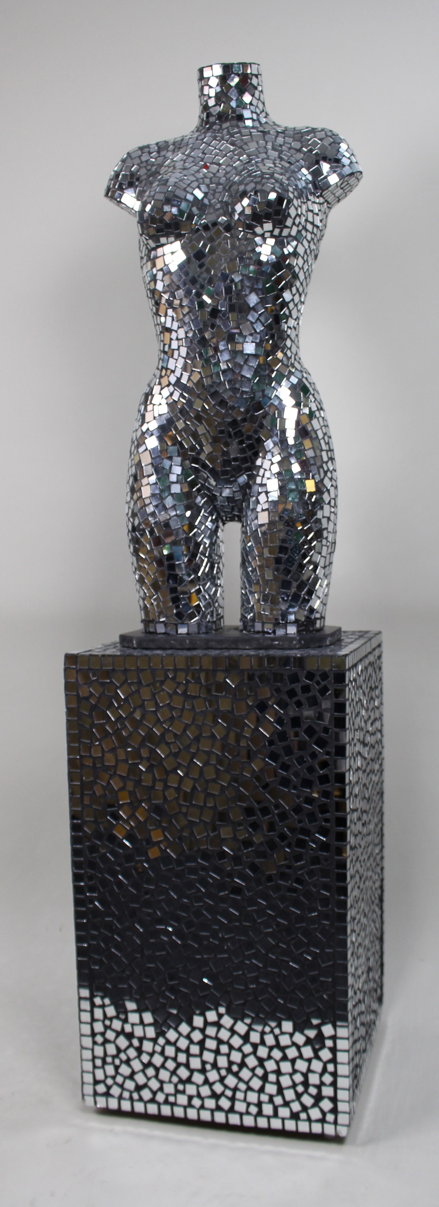 Mirrored Mannequin Torso on Pedestal - 2