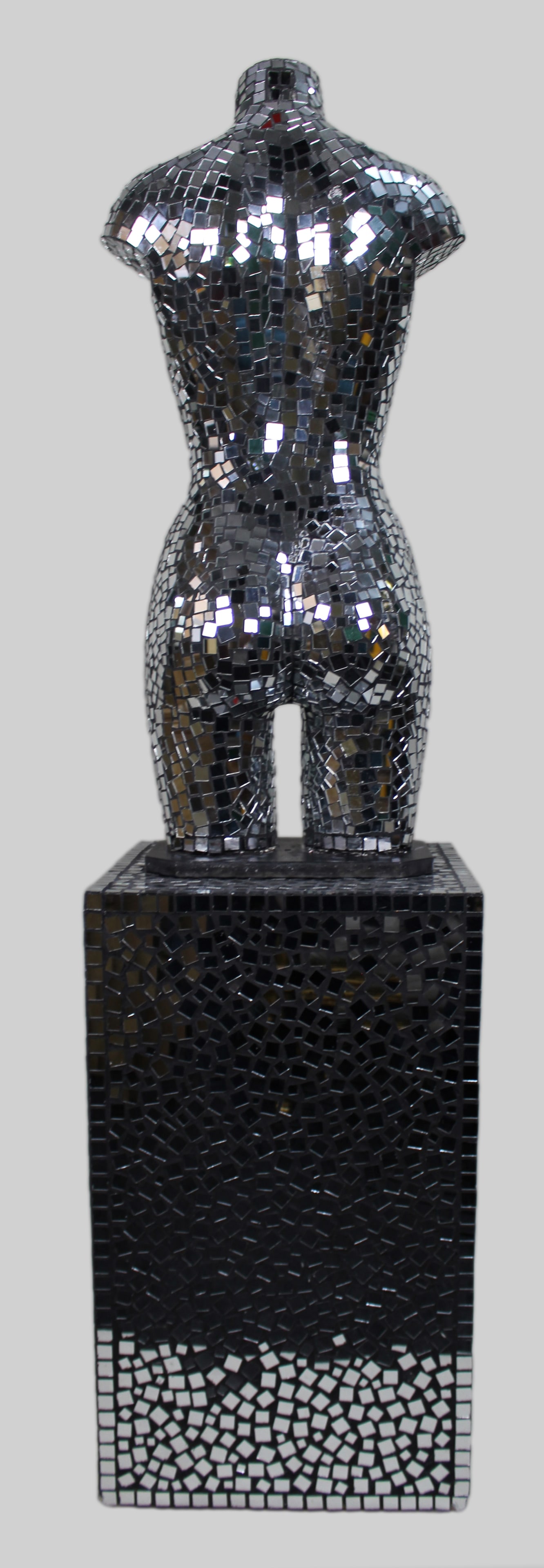 Mirrored Mannequin Torso on Pedestal - 4