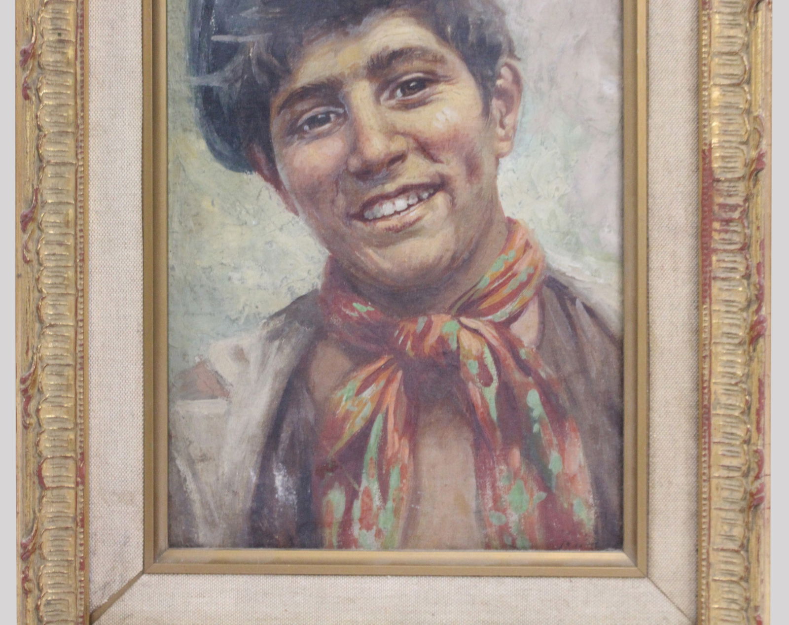 Italian School Portrait of a Neapolitan Youth Oil on Canvas - 3