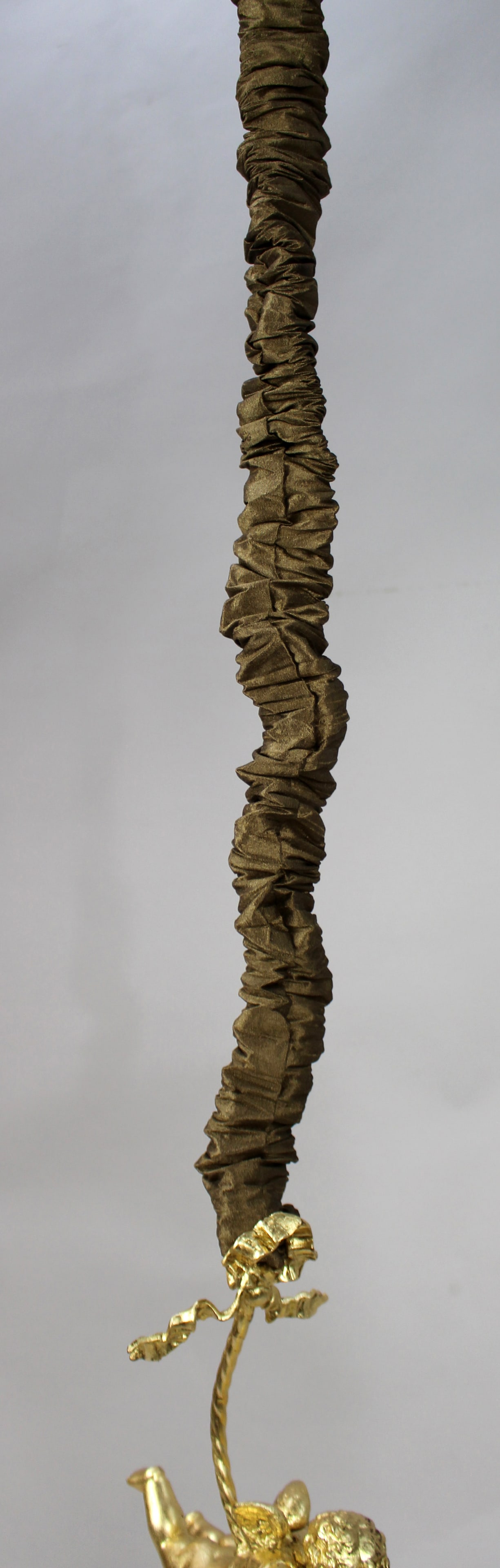 Early 20th Century French Cherub Light with Vaseline Glass Shade - 5