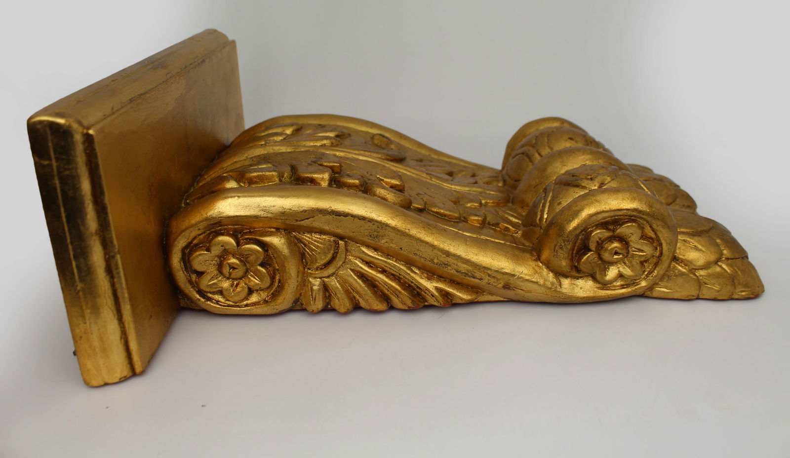 Vintage Carved Giltwood Wall Bracket Corbel - 5