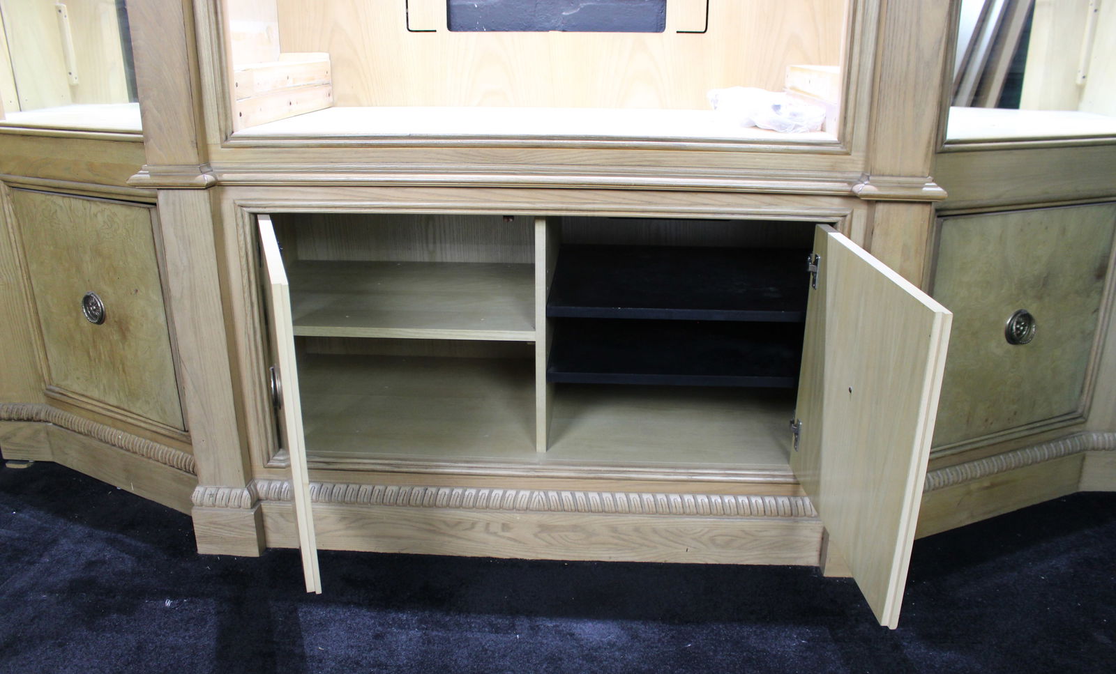 Quality Fitted Pediment Cabinet Unit by Drexel Heritage - 13