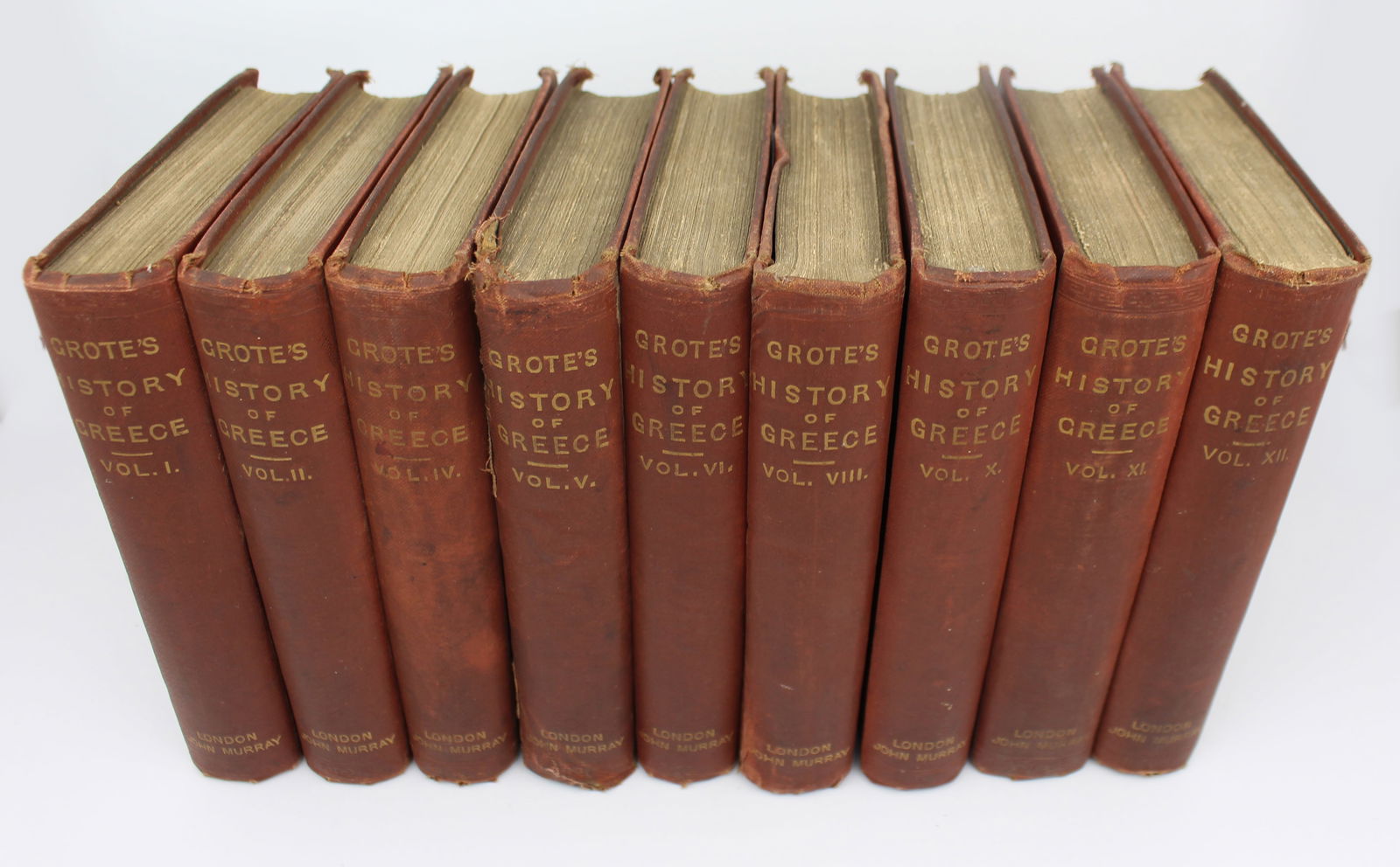 Books George Grote – A History of Greece 9 volumes, 1869, John Murray - 8