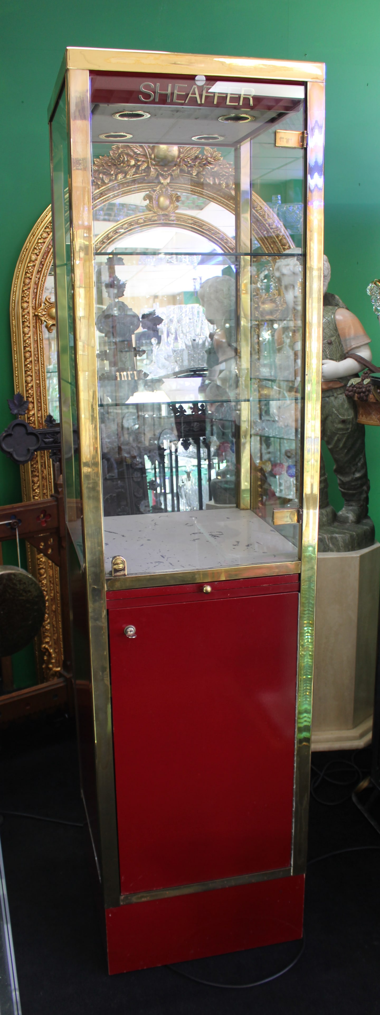 Sheaffer Brass Cased Display Cabinet - 2