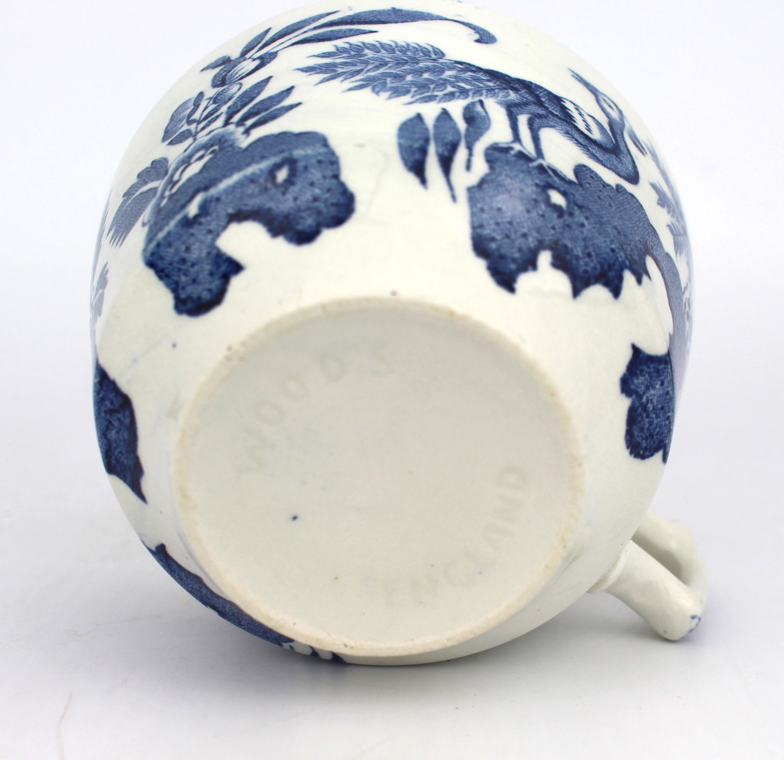 Set of 6 Woods Blue & White Tea Cups - 3