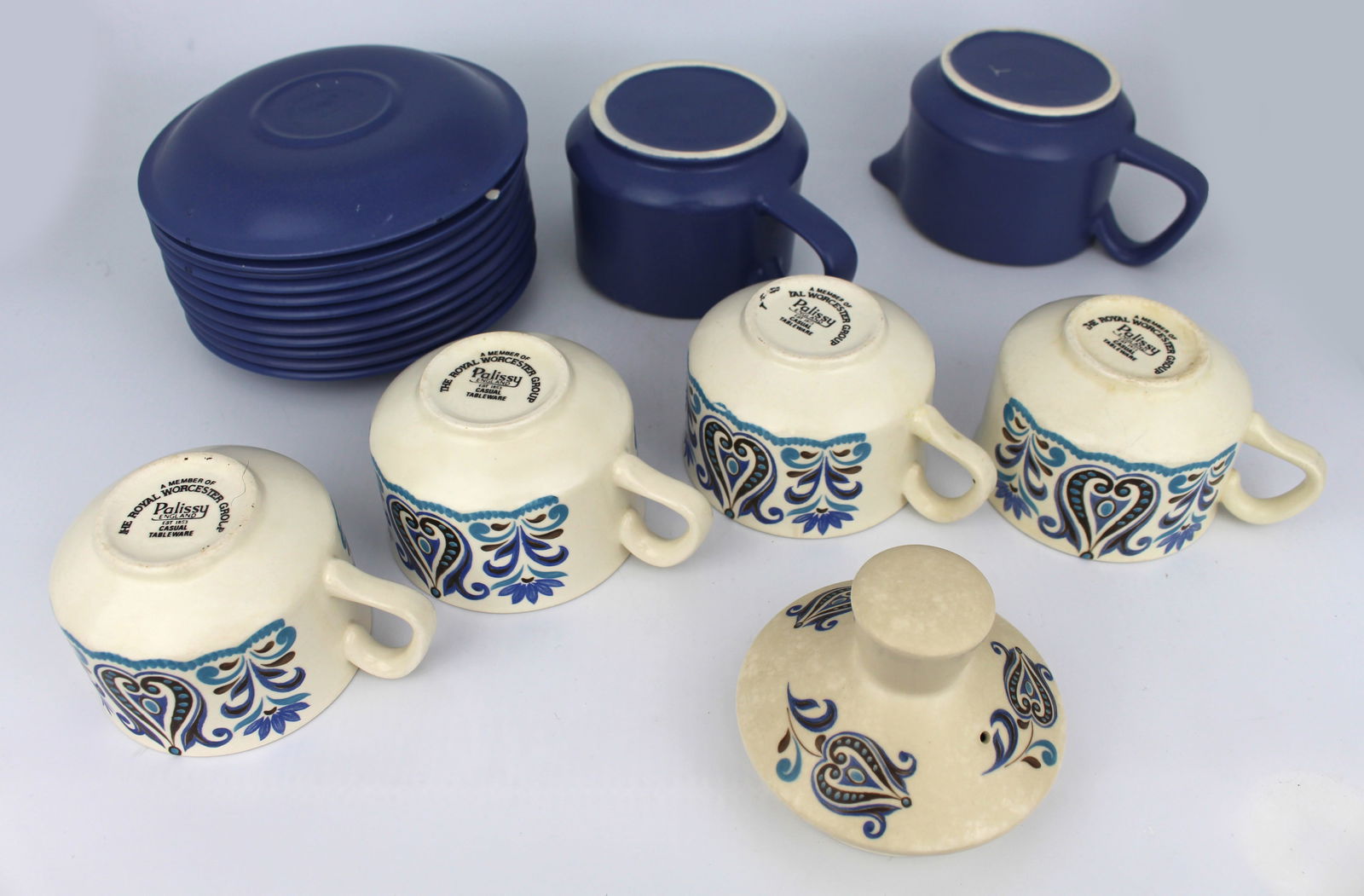 Royal Worcester Palissy Part Tea Service - 3