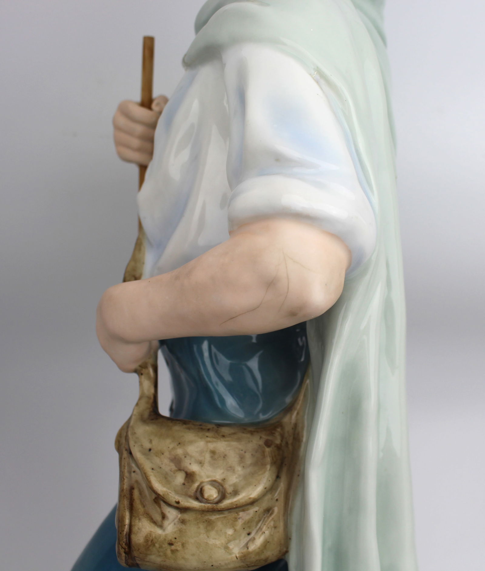 Large Royal Dux Porcelain Shepherd Figure, 20th Century - 12
