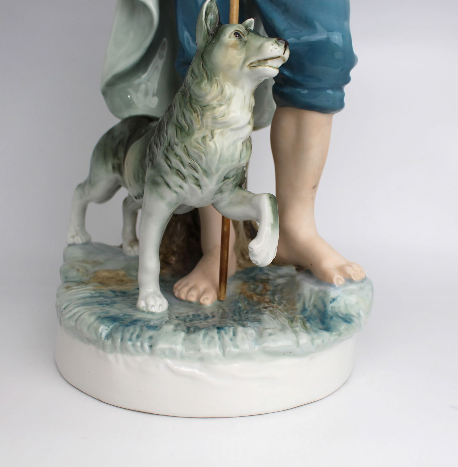 Large Royal Dux Porcelain Shepherd Figure, 20th Century - 13
