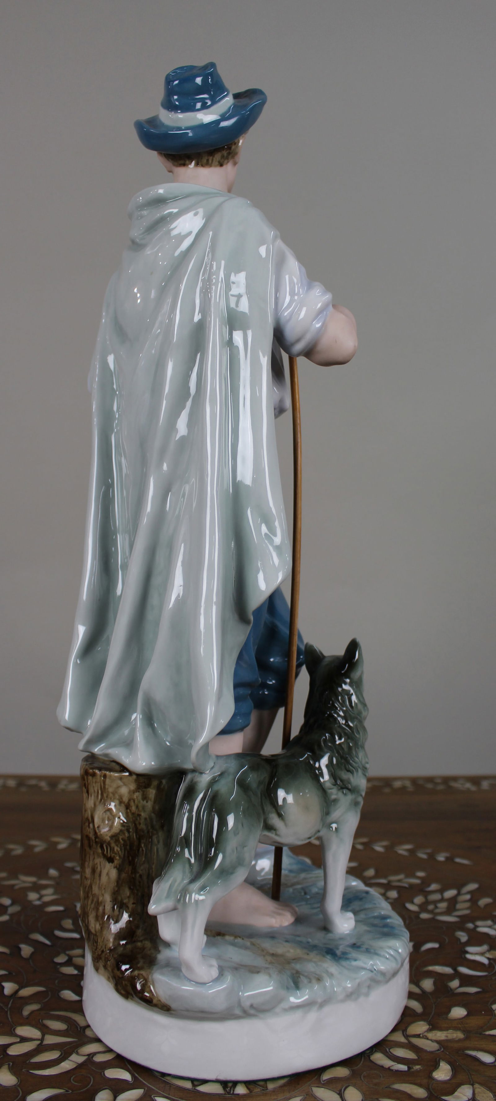 Large Royal Dux Porcelain Shepherd Figure, 20th Century - 3