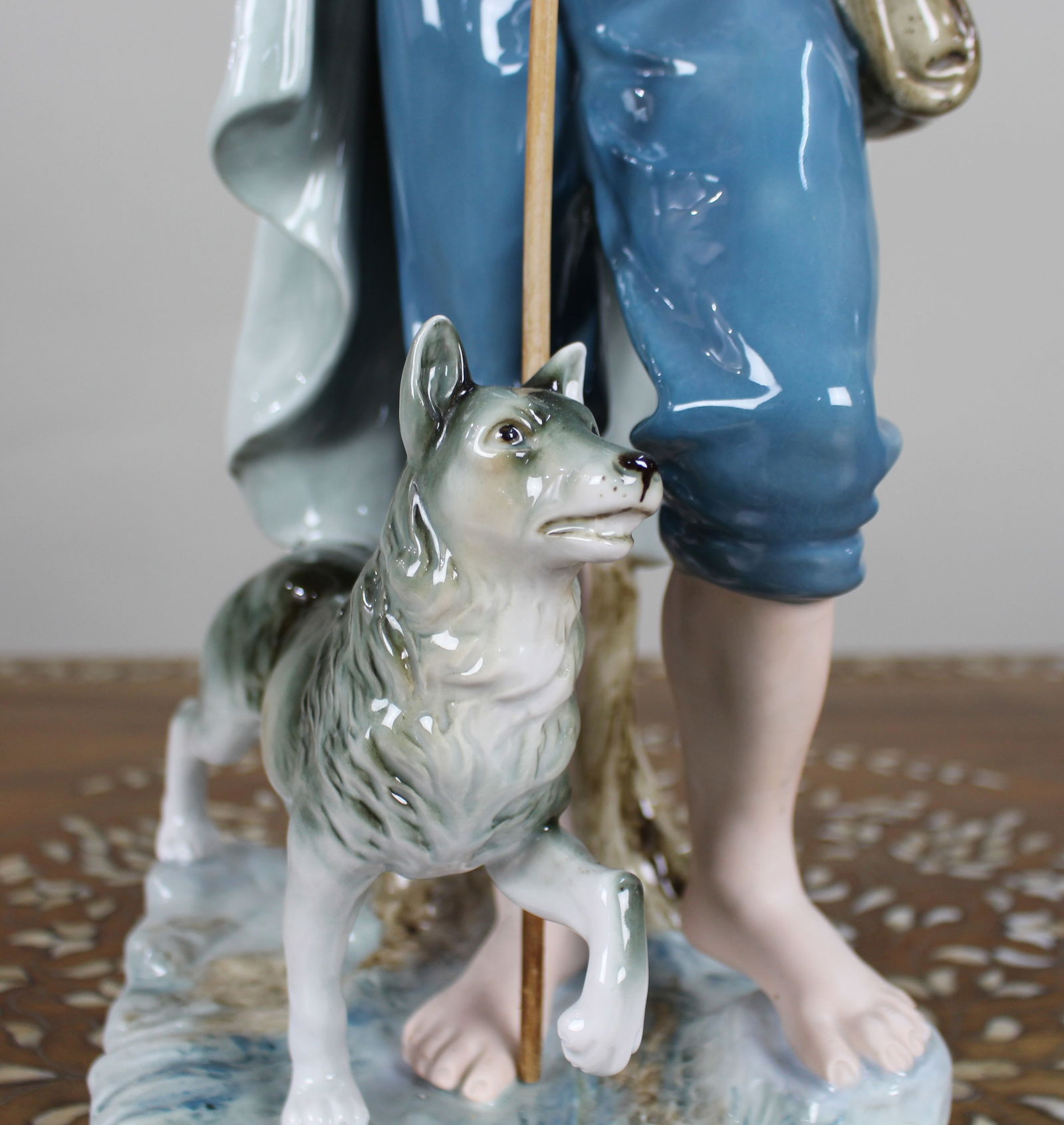 Large Royal Dux Porcelain Shepherd Figure, 20th Century - 6