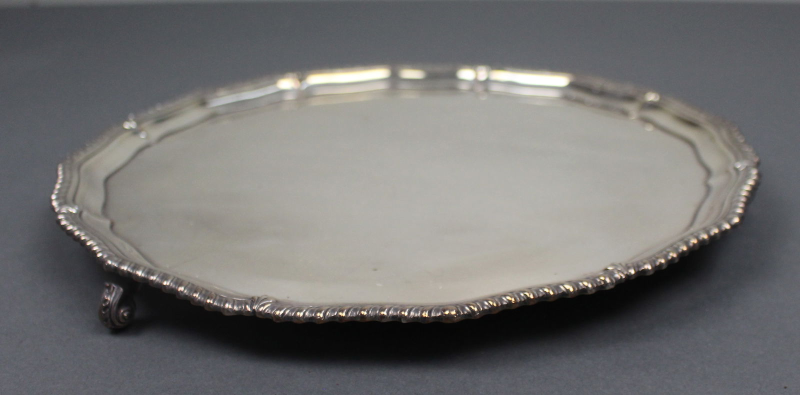 Late Victorian Silver-Plated Footed Serving Tray - 2
