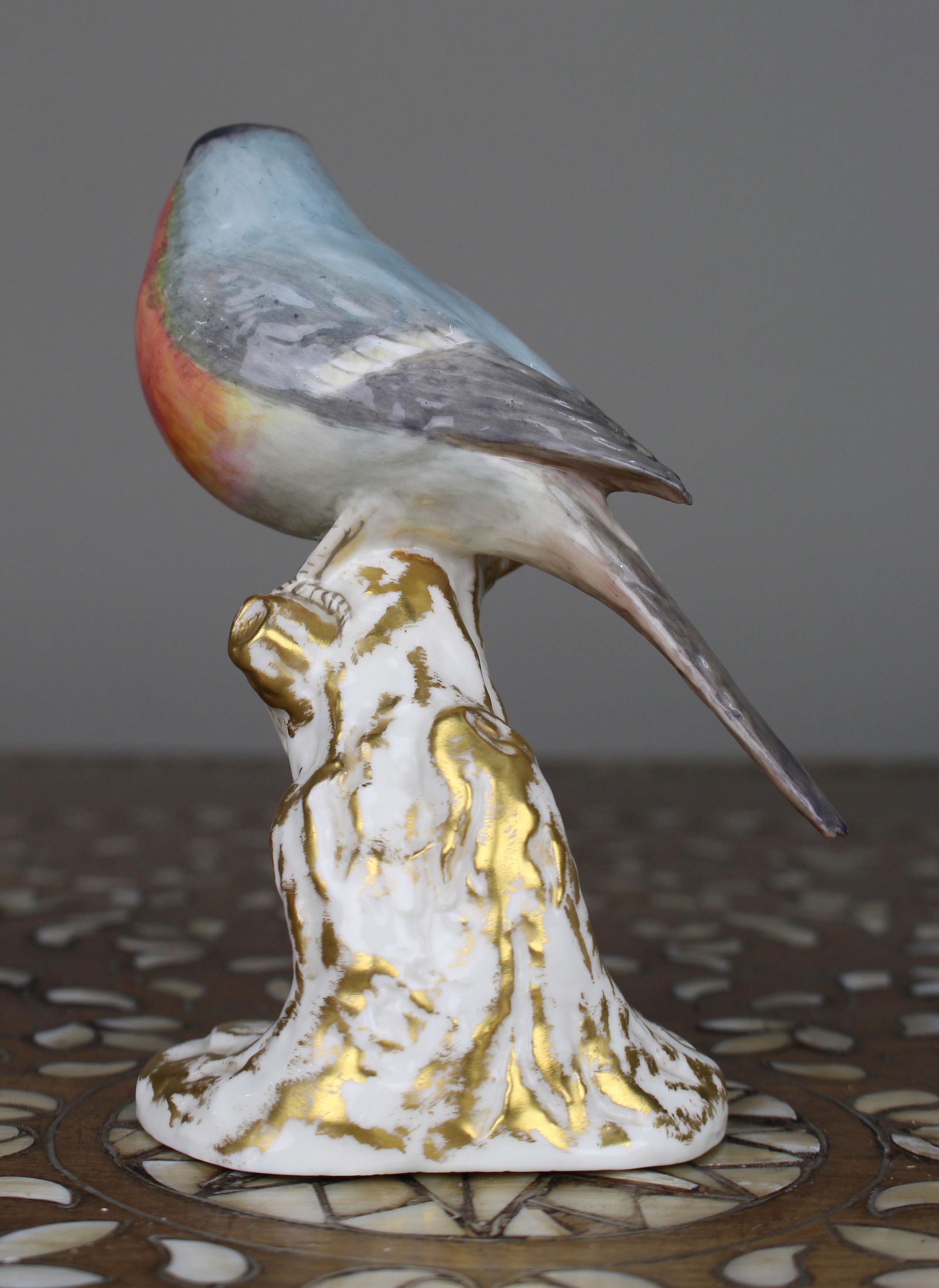 Royal Worcester Bullfinch 2662 Birds on Stumps - 2