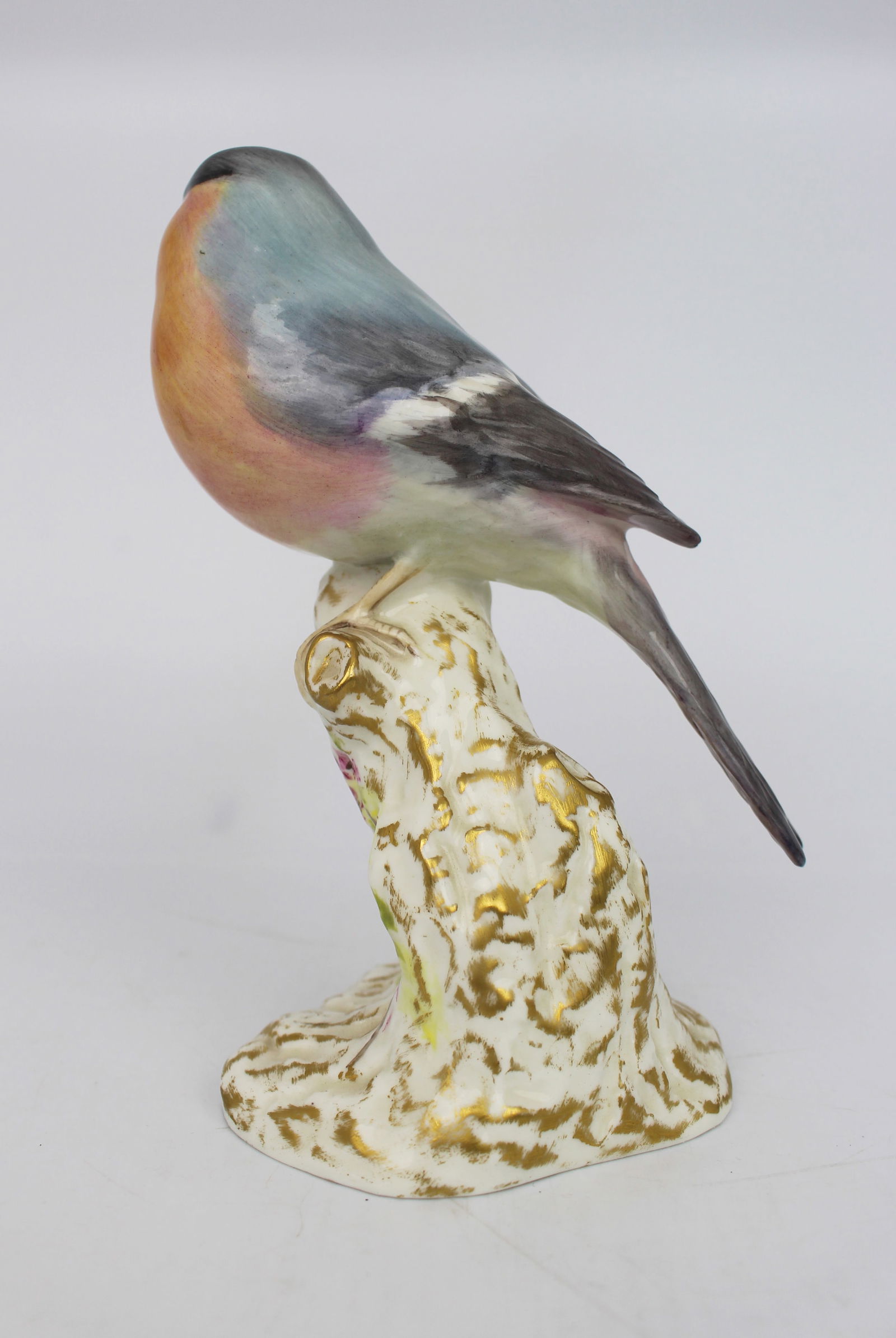 Royal Worcester Bullfinch 2662 Birds on Stumps - 8