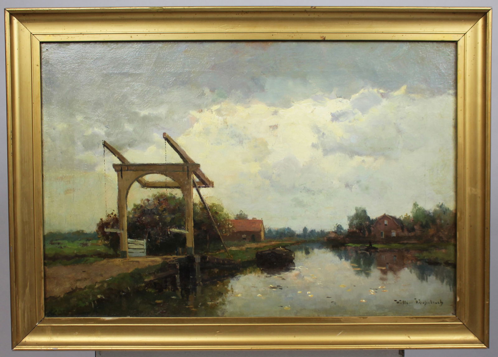 Willem Johannes Weissenbruch (Dutch, 1864-1941) Landscape Oil on Canvas (1 of 7)