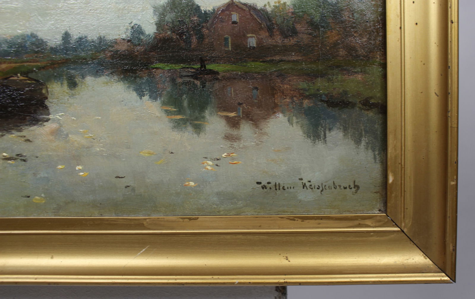 Willem Johannes Weissenbruch (Dutch, 1864-1941) Landscape Oil on Canvas - 4