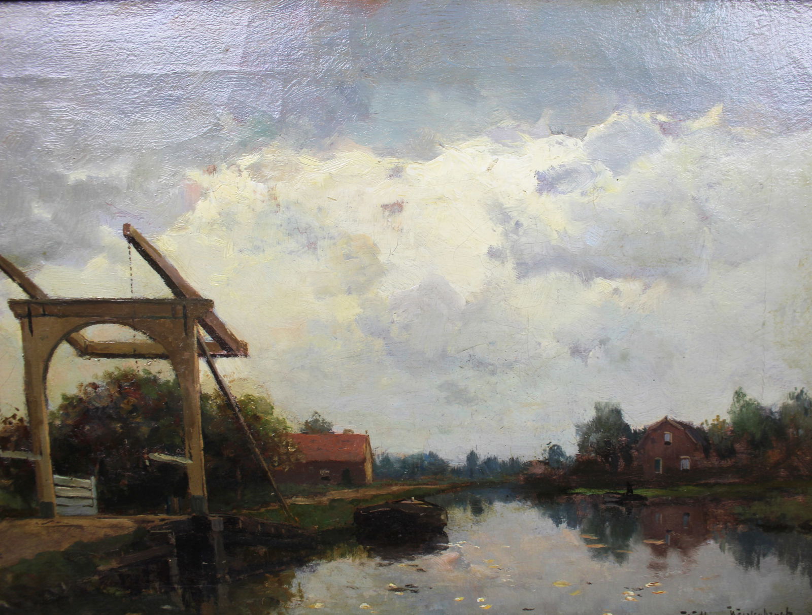 Willem Johannes Weissenbruch (Dutch, 1864-1941) Landscape Oil on Canvas - 5