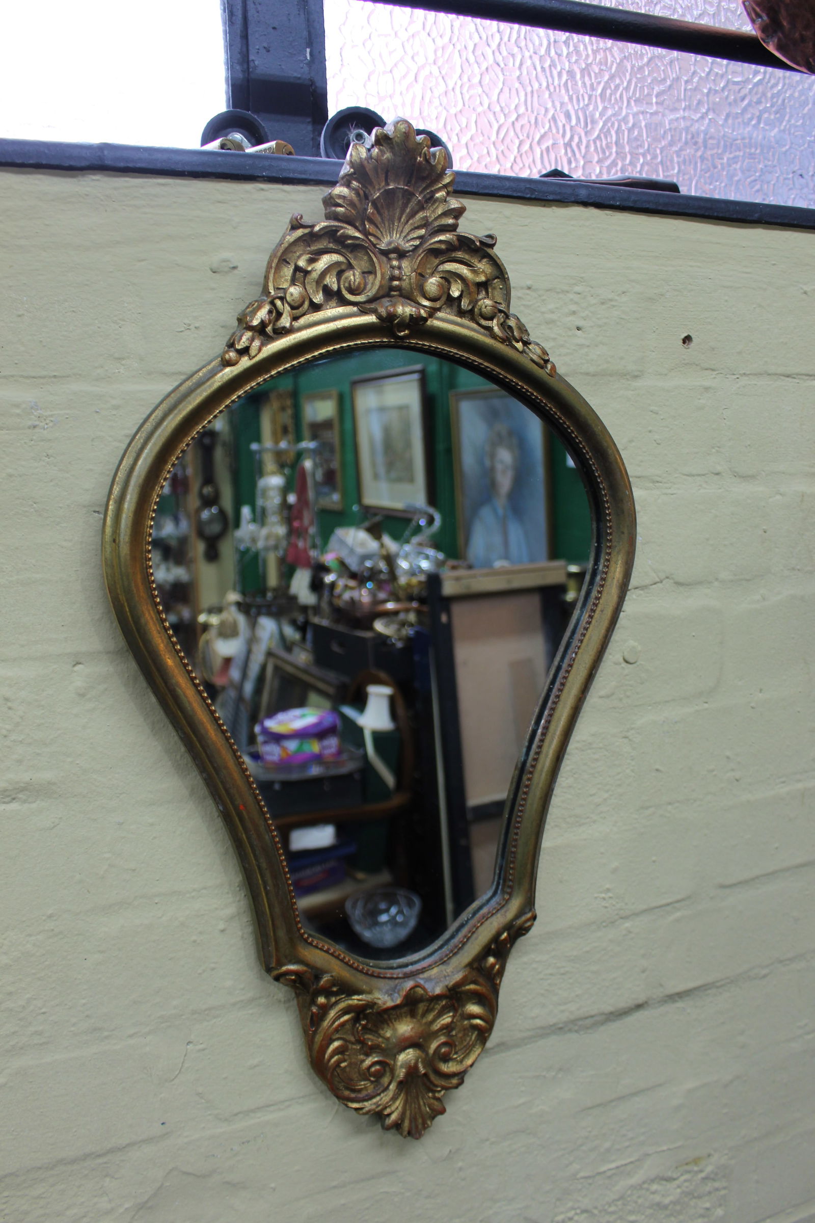 Vintage Gilt Shaped Mirror - 2