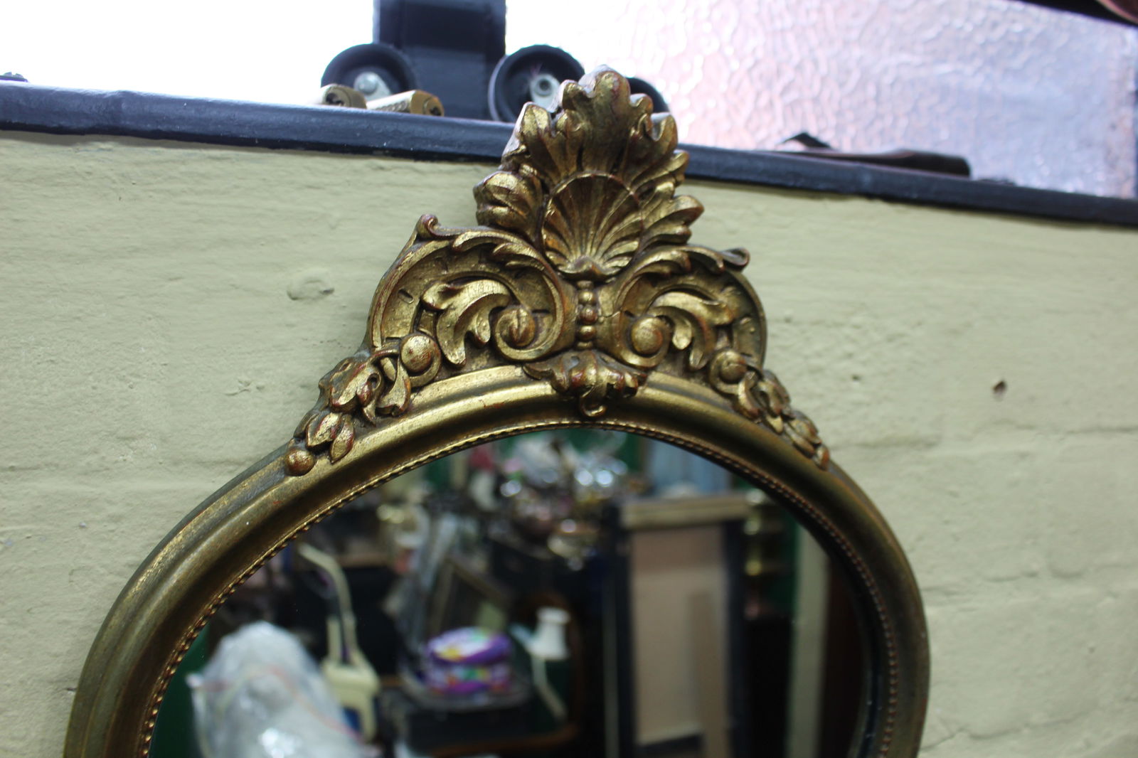 Vintage Gilt Shaped Mirror - 4