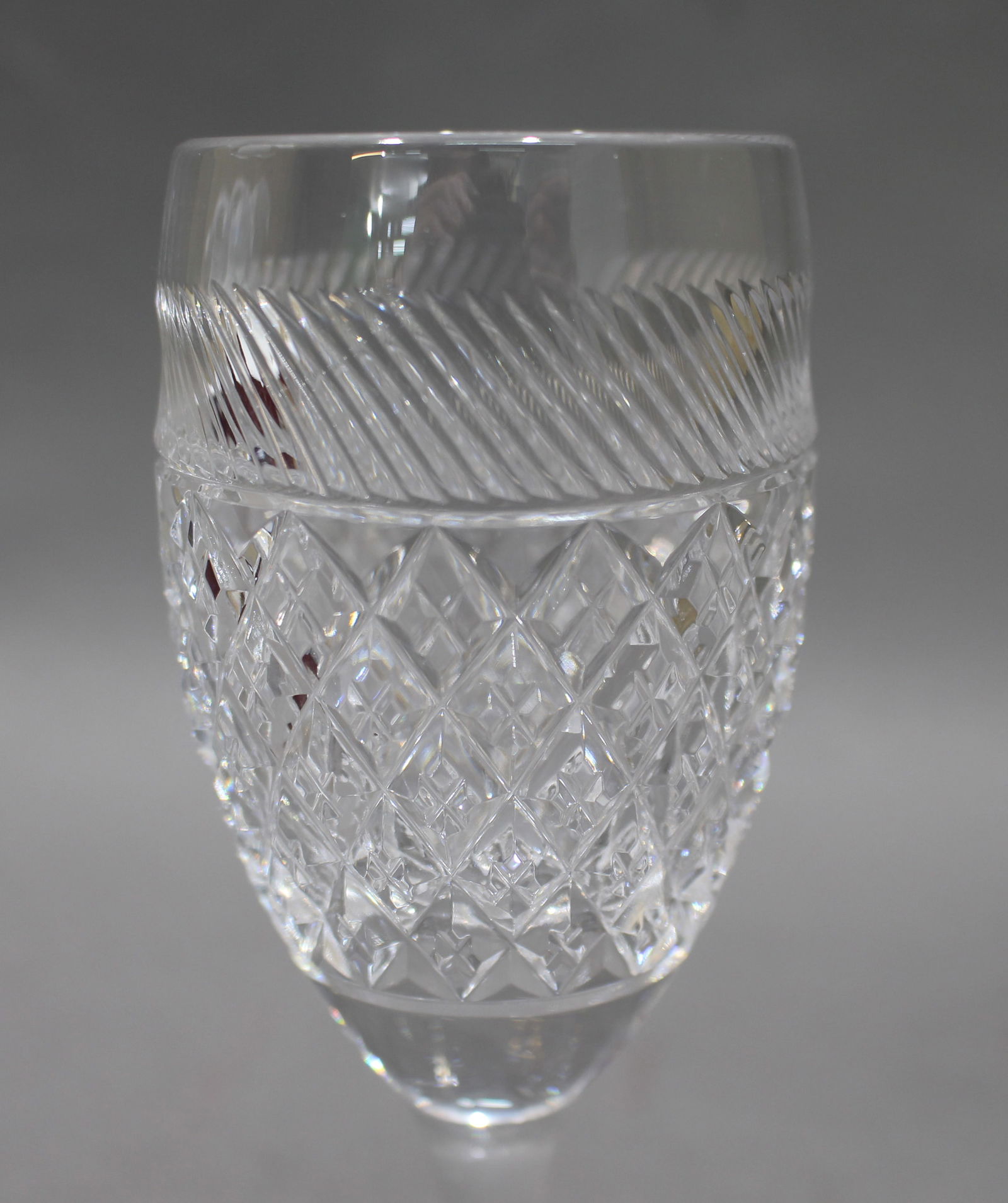 Set of 6 Fine Tudor Crystal Cut Glass Wine Glasses - 3