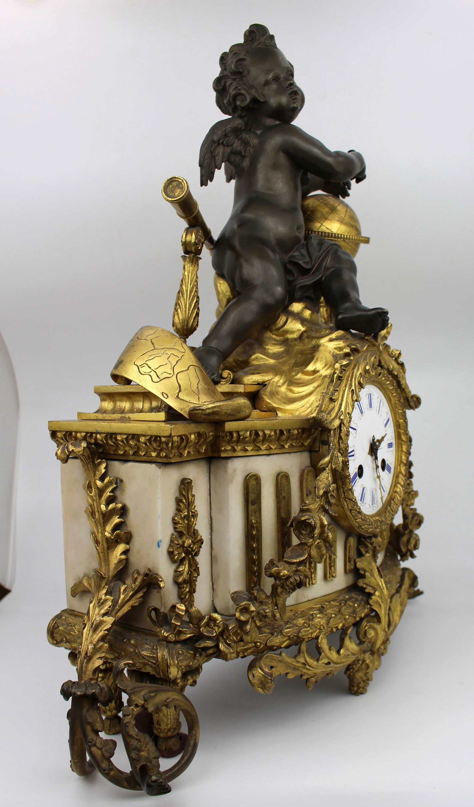 Fine 19th Century French Ormolu & Bronze Mantel Clock - 3