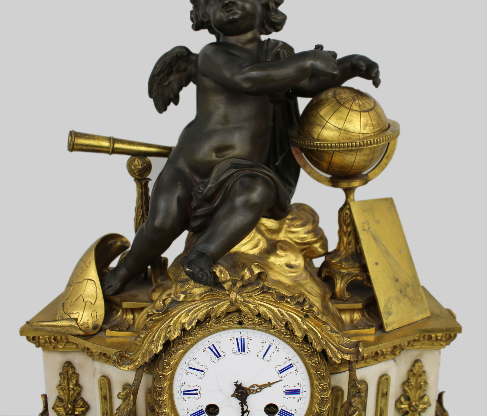 Fine 19th Century French Ormolu & Bronze Mantel Clock - 7