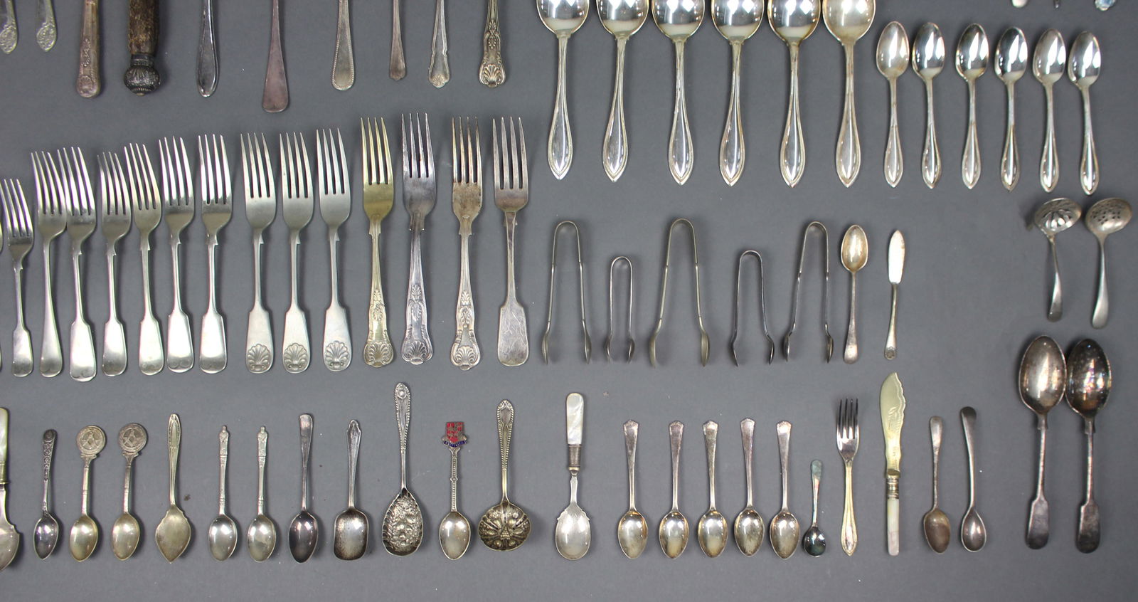 Large Collection of Antique & Vintage Silver Plate Flatware Cutlery - 3