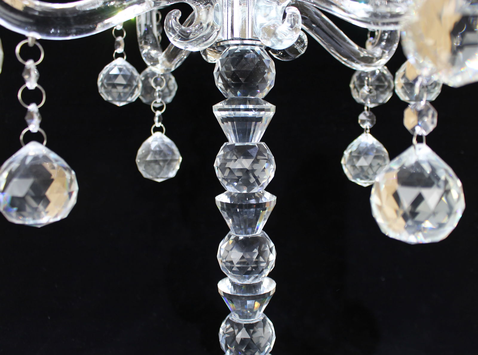 Stunning 9-Arm Crystal Candelabra - 5