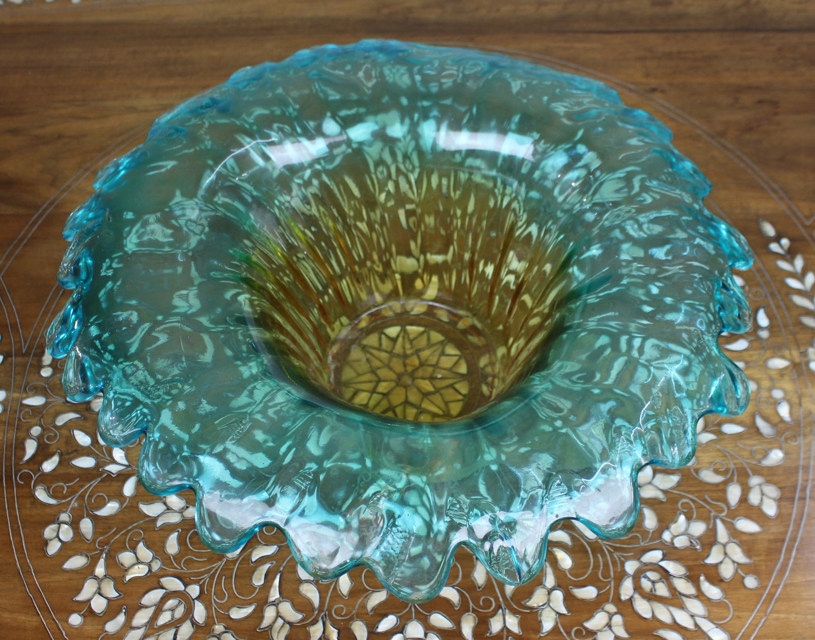 Large Murano Art Glass Centrepiece Bowl - 3