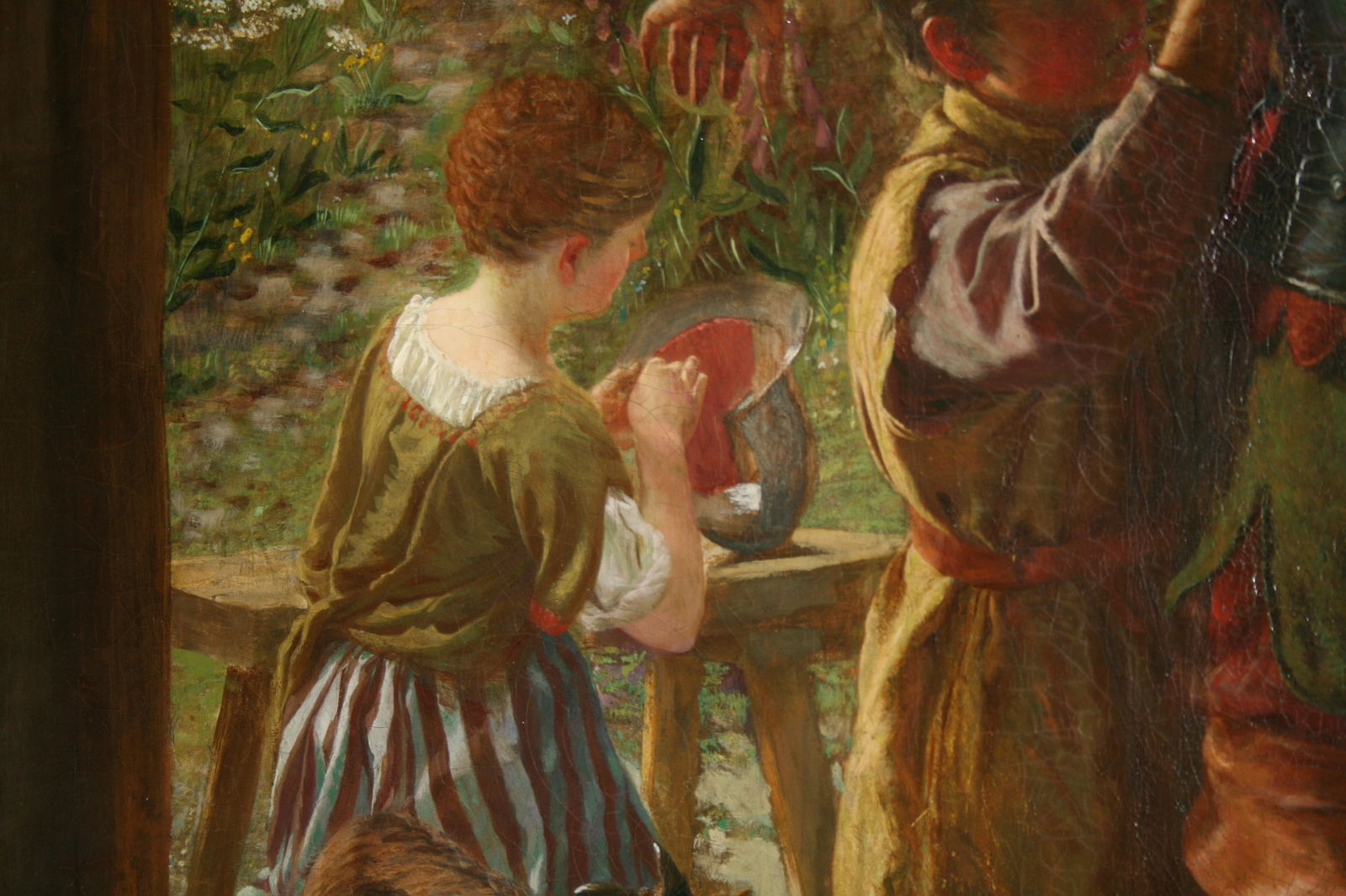 “A Call to Arms” – Monumental 19th Century English Pre-Raphaelite Oil Painting in  - 3