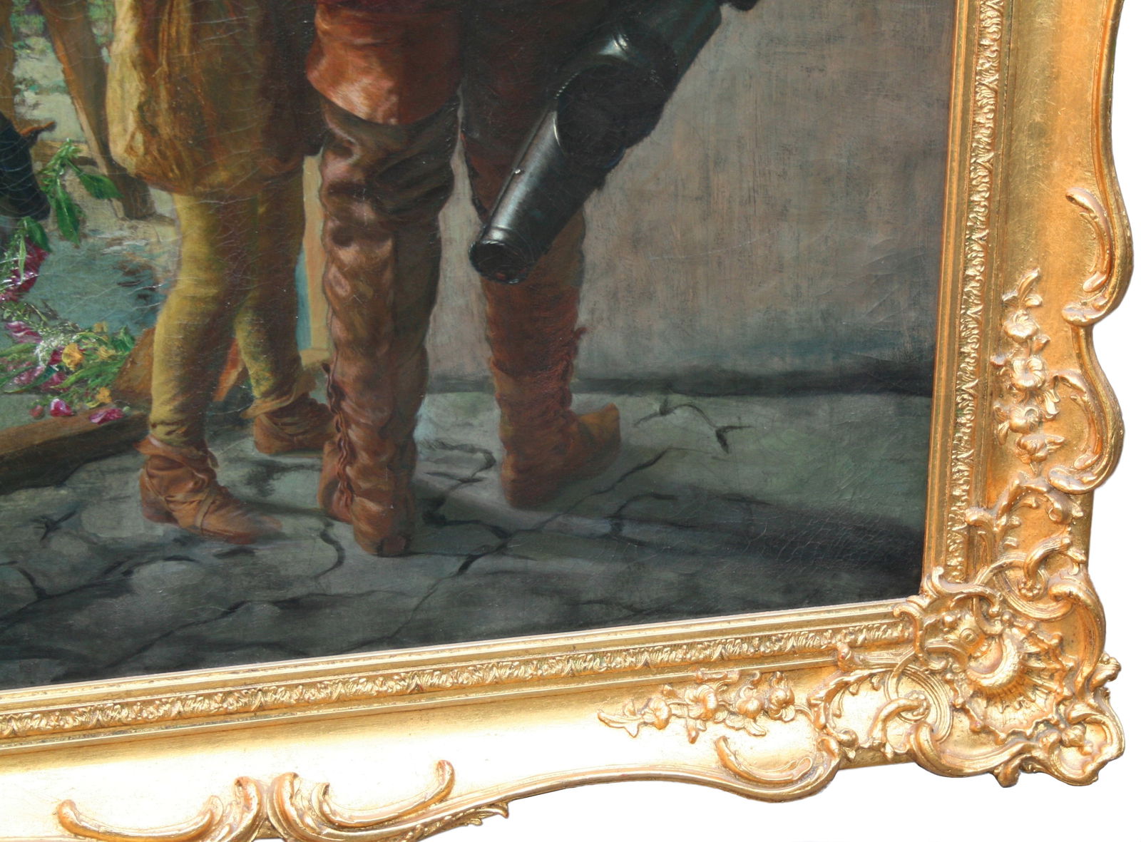 “A Call to Arms” – Monumental 19th Century English Pre-Raphaelite Oil Painting in  - 6