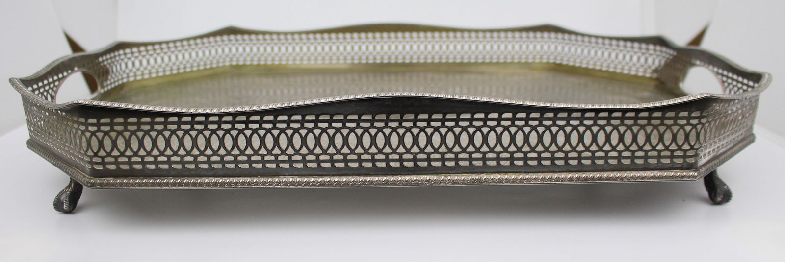 Large Vintage Silver Plated Tray - 3