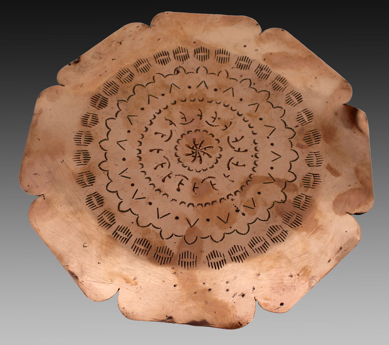 Antique Copper Plate Stamped Mullum (1 of 4)